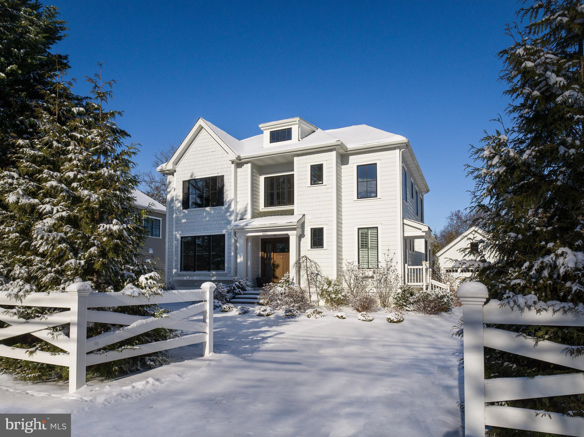 Modern Craftsman Gem with Walkability to Everything in Wayne
This beautifully updated gem offers the perfect combination of modern sophistication and timeless Craftsman charm in the heart of a “Walk-to-Wayne” neighborhood. Natural light fills the home no matter the room, creating a warm and inviting atmosphere.
The main level features a spacious, light-filled foyer with site-finished oak floors and elegant designer lighting, seamlessly leading into a gracious dining room with a large bay window. At the heart of the home, the gourmet kitchen boasts Carrara countertops, a glass Sub-Zero refrigerator, a Wolf gas cooktop with grill, and double Viking wall ovens. The open floor plan flows effortlessly into the great room, where a coffered ceiling, gas fireplace, and access to a private terrace create a perfect setting for gatherings. A luxurious first-floor primary suite completes the main level, featuring a marble spa-like bathroom, an oversized frameless glass shower with a rainforest showerhead, and two custom walk-in dressing rooms.
Upstairs, the second level offers a bright loft space, ideal for lounging, gaming, or a secondary entertainment area. Two generously sized bedrooms, each with en-suite bathrooms, provide comfort and privacy. The upstairs office, with its abundant natural light, can easily be converted into a fourth bedroom.
The huge lower level, with 10-foot poured concrete walls, offers high ceilings and endless possibilities for customization, from additional living space to a home gym or media room. Outside, the professionally landscaped gardens and fenced backyard provide a private oasis for relaxation or entertaining.
The current owner has thoughtfully enhanced the home by adding recessed lighting throughout and painting the entire interior, giving it a fresh, cohesive, and modern feel.
Located in the top-rated Radnor School District just steps from The Farmer’s Market, Starbucks, and the vibrant center of Wayne. This cozy home offers the best of suburban living with unbeatable walkability and convenience.