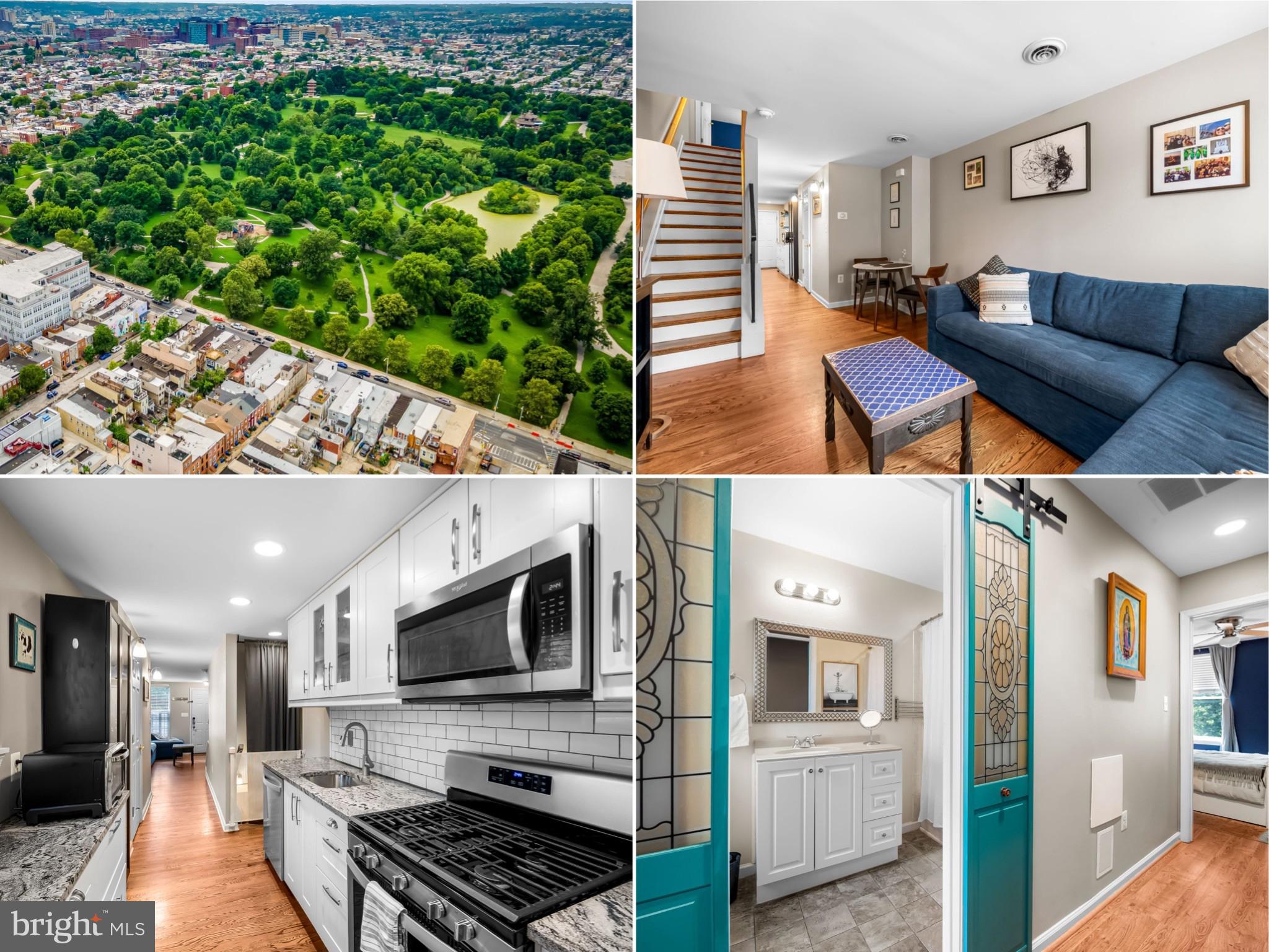 Welcome to 2503 Eastern Ave—a beautifully updated rowhome perfectly positioned across from Patterson Park, the city’s crown jewel for dog walks, kid adventures, long strolls, and peaceful moments by the pond. This charming home features a fully renovated kitchen with granite counters, new cabinets, and energy-efficient stainless appliances, plus new flooring throughout, updated bathrooms, and exposed brick for added character. Stay cozy with natural gas heat in winter and enjoy summer gatherings on the spacious rear patio. Iconic marble steps, abundant parking thanks to its park-front location, and walkability to B’more Licks make this a true city gem. With easy access to I-95 and a new Hopkins shuttle stop on the corner, this is city living at its best—schedule your showing today!