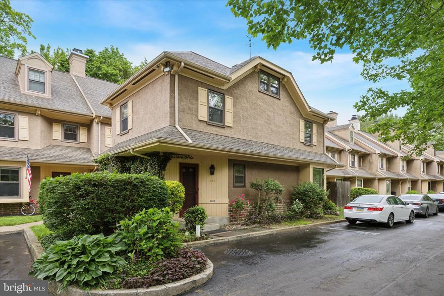 Welcome to 413 Eagle Road, Unit #7 — a rarely available townhome tucked away in the desirable Eagle Crossing community in Wayne, PA. This sun-filled, beautifully updated home offers over 2,200 square feet of versatile living space in the heart of Radnor Township, one of the most sought-after areas on the Main Line. With windows on three sides and only one shared wall, this home feels more like a private retreat than a typical townhome.

Step inside to find a thoughtfully designed layout, beginning with a bright kitchen that features granite countertops, stainless steel appliances, and a charming bay window — the perfect nook for morning coffee. The spacious living room is anchored by a cozy fireplace and opens through sliding glass doors to a private patio, ideal for grilling or relaxing outdoors year-round. The first floor also includes an updated powder room for guests and everyday convenience.

Upstairs, you’ll find two generously sized bedrooms, each with its own full bathroom, offering both comfort and privacy. The third-floor loft spans the entire length and width of the home — a flexible space perfect for a home office, creative studio, guest area, or additional bedroom. The finished lower level adds even more functional space for a family room, gym, or media area, and includes a separate laundry area.

Located just minutes from the shops and restaurants of downtown Wayne, and within walking distance to the Strafford and Radnor train stations, this home offers both charm and convenience. Residents of Eagle Crossing enjoy a peaceful setting with easy access to major roadways, making commutes to Center City Philadelphia and beyond a breeze. Best of all, the home sits within the top-rated Radnor School District — consistently ranked among the best in the state.

With a new roof installed in 2023 and tasteful updates throughout, 413 Eagle Rd #7 is truly move-in ready. Don’t miss your chance to own a spacious, stylish home in one of the most well-loved neighborhoods on the Main Line. Schedule your private showing today.