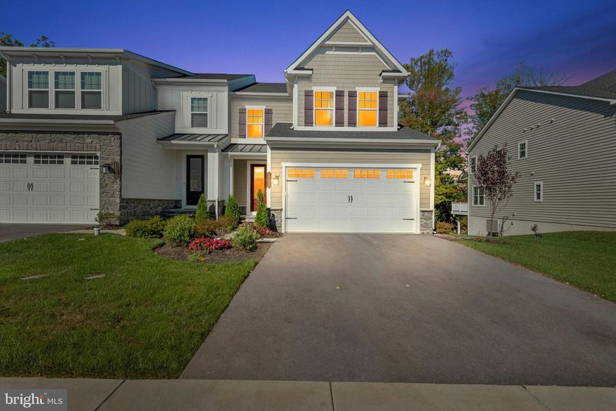 Welcome to 1712 Frost Lane. Elegant & dignified, and yet comfortable. This model carriage home awaits you! $20,K Lot Premium and over $100K in upgrades this NEVER  lived in, immaculate carriage home will stun you  from the beginning with it tasteful landscaping featuring up-lighting, irrigation system and a bluestone hardscape walk path. With 3 bedrooms, and 3 full bathrooms & 1 half bath this home features many upgrades throughout. The home features 9' ceilings, wide plank hardwood floors that flow seamlessly throughout the first floor and second floor hallway. Polished nickel hardware sparkle leading you into the home.  An intimate sitting area  is the perfect place to welcome guest. or unwind. Natural sunlight fills this open concept great room & kitchen. With soft close cabinetry, luxurious quartz countertops, stainless-steel farmhouse sink & sleek stainless-steel appliances,  5 burner gas cooktop, oversized island,  recessed and pendant lighting and generous sized breakfast area with access to back deck with make entertaining a breeze. Adjacent to the kitchen is a well appointed powder room & mudroom with access to the 2 car garage.  A turned stairway guides you to the second floor that features an exceptional owner's suite with tray ceiling and oversized windows. The en suite features a extra long double sink vanity, walk-in shower with dual shower heads & bench. A very impressive walk-in closet. 2 generous sized bedrooms, hallbath and large linen closet complete the 2nd floor. A full finished basement with full bath, access to backyard and bluestone patio can easily be divided and become an extra bedroom , in-law area and still plenty of room left. Property features an enhanced security system, Close to Rt 202, downtown West Chester with incredible shops and restaurants. Make your appointment today!Member of 115 38th Street Upstairs LLC is a licensed Realtor in Pa & NJ,