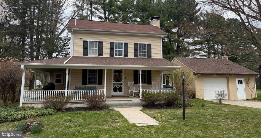 Own a piece of history with this charming 1700s farmhouse in historic Glenmoore. Rich in 18th-century character yet thoughtfully renovated for modern living, this one-of-a-kind home offers timeless appeal and everyday comfort.
Cross the wraparound front porch and step into the open-concept living room, where a wood-burning stove adds warmth and charm. The spacious living area flows into a beautifully updated kitchen and dining space featuring stone countertops, stainless steel appliances, and plenty of room to gather.
Just off the kitchen are the mudroom, laundry room, and half bath, along with interior access to the oversized garage. With space for a vehicle, bikes, and extra storage, the garage adds both convenience and functionality, while the attic above provides even more valuable storage space.
Upstairs, the spiral staircase leads to three bedrooms and a stylish full bath with double sinks and an oversized spa-like shower. One more level up, a bonus room offers flexible space for an office, playroom, guest area, or studio.
Set on 1.6 acres, the outdoor space is just as inviting as the home itself. Enjoy the expansive yard, relax on the rear stone patio with fireplace, or take in the peaceful surroundings from the wraparound porch. This special property offers the perfect blend of historic charm, modern updates, and serene outdoor living.
All this and a two zone HVAC system a mechanical interlock so that a portable generator can be hooked up in the event of power outages and a whole house surge protector.