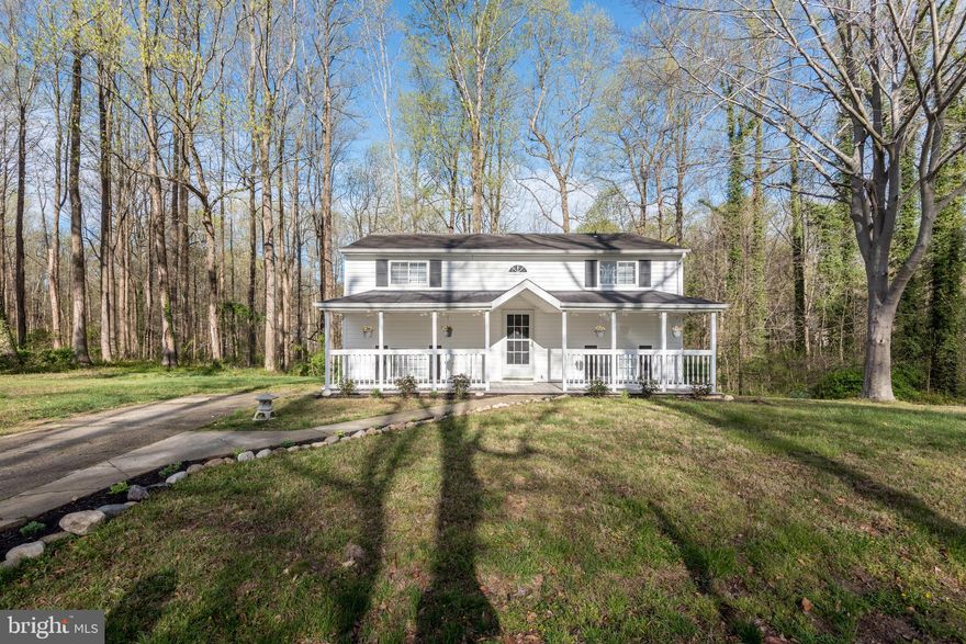 Welcome home to the tucked away cul-de-sac setting on Ridgeway Terrace. Just a couple of miles from every convenience offered in Prince Frederick, it is central to NAS Patuxent River, Joint Base Andrews, Annapolis, and Washington, DC commutes! An unexpected layout can be found inside this split foyer exterior - it is a reverse floor plan. Owners and guests enter and conveniently access the open family and dining room, kitchen, and bedroom/family room on the lower level with a slider to the back yard for your upcoming gatherings and cookouts. The upper level offers privacy with bedrooms and a full bath. You will find abundant light and a fabulous added covered front porch and fresh landscaping for enjoying upcoming summer evening breezes outdoors!