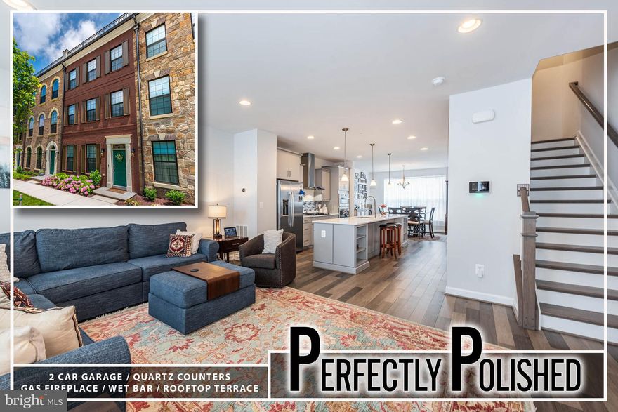 Welcome to an extraordinary residence in the prestigious gated enclave of Potomac Overlook, where sophisticated design meets premier location. This all-brick townhome offers over 2,600 sq. ft. of finely curated living space, perfect for the discerning buyer seeking comfort, style, and convenience. The open-concept main level showcases a grand living room with a gas fireplace, flowing seamlessly into the gourmet chef’s kitchen, complete with an oversized island, gleaming Quartz countertops, and top-tier stainless steel appliances. Entertain in style with a formal dining area that complements the home's timeless design and features an upgraded Butler's pantry for added convenience.  This luxurious home features 4 spacious bedrooms and 4.5 designer baths, including a sumptuous Primary Suite with a spa-inspired bath, glass-enclosed walk-in shower, double vanity, and custom walk-in closet. The crown jewel of the residence is the top-level sky terrace—accessed via upgraded sliding glass doors—offering panoramic views of the National Harbor skyline, ideal for private entertaining or peaceful relaxation.  Additional highlights include a wet bar in the loft-level retreat, a spacious 2-car garage with extended driveway parking, and superior finishes throughout. Situated just steps from National Harbor’s world-class dining, shopping, and entertainment, with effortless access to major roadways, military installations, Reagan National Airport, and Metro, this home offers the ultimate luxury lifestyle in one of the region’s most vibrant waterfront destinations.