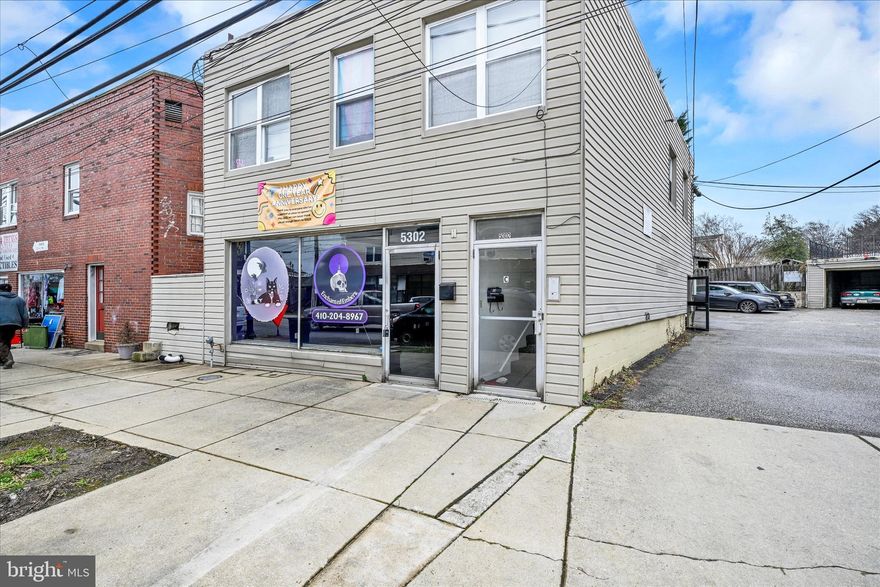 Welcome to 5302 East Drive, offering prime commercial retail space nestled in the vibrant heart of downtown Arbutus. This spacious retail unit boasts ample room for showcasing your business, complemented by a dedicated office space and private bathroom for added convenience.

Enjoy exceptional street visibility, ensuring maximum exposure to passing foot and vehicle traffic. The strategic location offers an ideal setting for attracting customers and establishing your brand presence. 

Convenient off-street parking is available in the adjacent parking lot, providing ease of access for both clientele and employees alike. 

Strategically positioned near UMBC and the MARC station, this property presents an excellent opportunity to tap into the bustling activity of the surrounding area. 

Don't miss out on the chance to elevate your business in this prime commercial space. Schedule a viewing today!