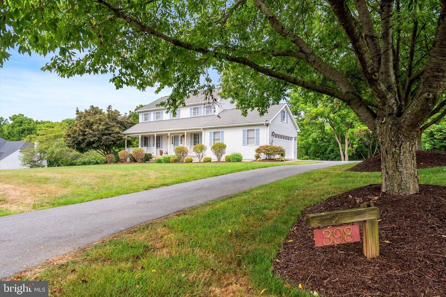 Beautiful home(no maintenance exterior) situated on one acre, backing to trees, this house is filled with upgrades! Crown throughout the first and second floor, custom interior shutters on every window, beautiful built ins in the living room/office, hardwood floor on first floor and second floor hall. Family room is open to kitchen and leads to a freshly stained large deck -all perfect for entertaining. Also off  the family room  is a beautiful screen porch for you to enjoy the peace of this property.

The bright finished basement with full bath has unlimited uses. The exterior exit also has custom shutters. Plenty of storage available in the unfinished portion of the lower level. RV plug in on side of home.

Oversized storage  building  with covered porch ,has multiple uses: storage, play house, she shed, man cave... you name it! Property also includes a second, smaller shed for additional storage needs. 

The location of this home is perfect for the commuter: minutes from Duffield's MARC train stop and  RT 340.

Enjoy viewing this special home.