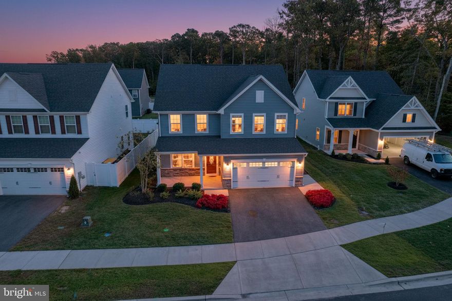 Welcome to Perry's Retreat a new desired community that has just sold out. This was the Model Home for the community "Columbia Model" with all has the Bell's & Whistles. The home features 4 bedrooms, 2.5 bathrooms custom kitchen quartz counter tops, kitchen island, LVP flooring, it opens to family room and dining great for entertaining. There is a living room/study on 1st floor. The 4 bedrooms are located on 2nd floor primary room features a tray ceiling, walk- in closet, spacious primary bathroom. The exterior of the home has irrigation, landscape lighting, floodlights, covered front & rear porch. This is a most see property schedule today for a private showing.