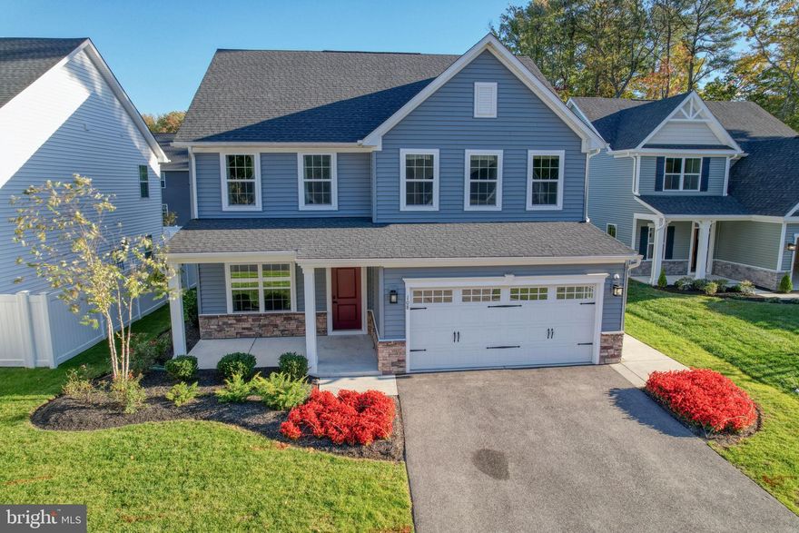 Welcome to Perry's Retreat a new desired community that has just sold out. This was the Model Home for the community "Columbia Model" with all has the Bell's & Whistles. The home features 4 bedrooms, 2.5 bathrooms custom kitchen quartz counter tops, kitchen island, LVP flooring, it opens to family room and dining great for entertaining. There is a living room/study on 1st floor. The 4 bedrooms are located on 2nd floor primary room features a tray ceiling, walk- in closet, spacious primary bathroom. The exterior of the home has irrigation, landscape lighting, floodlights, covered front & rear porch. This is a most see property schedule today for a private showing.