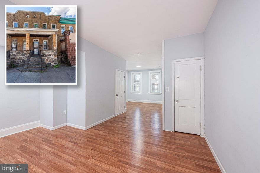 NON-CONFORMING 2 UNIT PORCHFRONT ROWHOME! Property consists of two, 2 bedroom units. The main level and basement unit features wood flooring, main level with a living room, dining/kitchen area, a main level bedroom and full bath, and a partially finished basement with a 2nd bedroom, 2nd full bath, and large storage area. The upper level unit features wood flooring, a living room, dining/kitchen area, and 2 bedrooms and 1 full bath. Perfect opportunity to add to your rental portfolio or live in one unit and rent out the other unit to help pay your mortgage. Buyer to verify zoning.