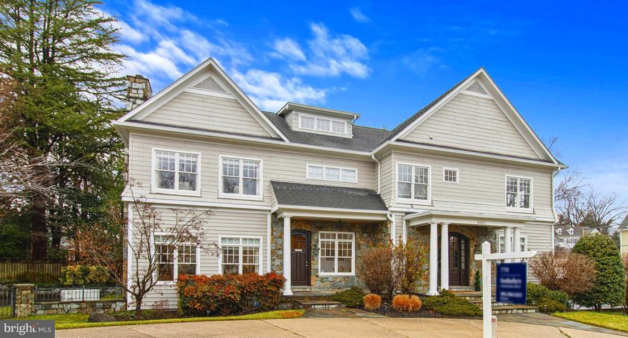 Beautiful custom-built home, 6,629 SF of living space on four levels. This custom built, 5-bedroom, 6.5 bath home spares no detail, including chair rails, crown molding, tray & coffered ceilings, solid core interior doors, & custom built-ins.
• Elegant main level boasts updated kitchen with six burner gas Viking range & Viking refrigerator, walk-in pantry, & beautiful home office/library with Walnut built-ins.
• Upper level features a luxurious primary ensuite with two walk-ins and a spacious bath with an English nouveau soaking tub, custom glass walk-in shower & a bidet, plus three additional ensuite bedrooms on this level.
• Fully finished third level provides expansive & versatile additional space & offers a full bathroom.
• Lower level offers a large open rec-room, a guest suite, plenty of storage and access to the three-car garage.
• Ideally located with access to 495, 270, downtown Bethesda, Pike & Rose, NIH, Walter Reed & so much more.