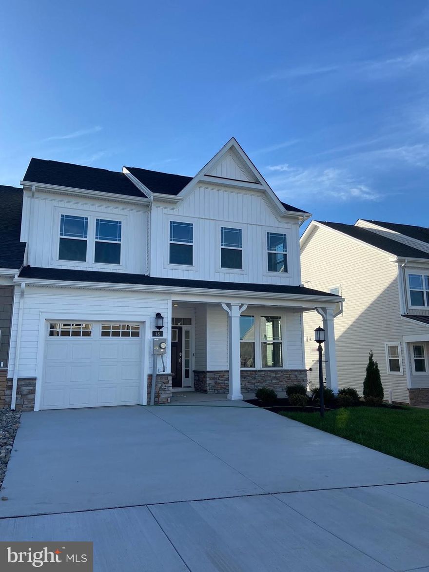 IMMEDIATE DELIVERY! The Jennings is one of the largest homes being offered at the resort-style community of Amblebrook. There is an open concept layout in the kitchen and family room with tall ceilings, along with a nearby flex room ready to be transformed for dining. Tucked away is the first-floor owner’s suite, with a luxurious bathroom.  Upstairs are three additional bedrooms with large closets, and a light-filled loft. Photos are for illustrative purposes only.