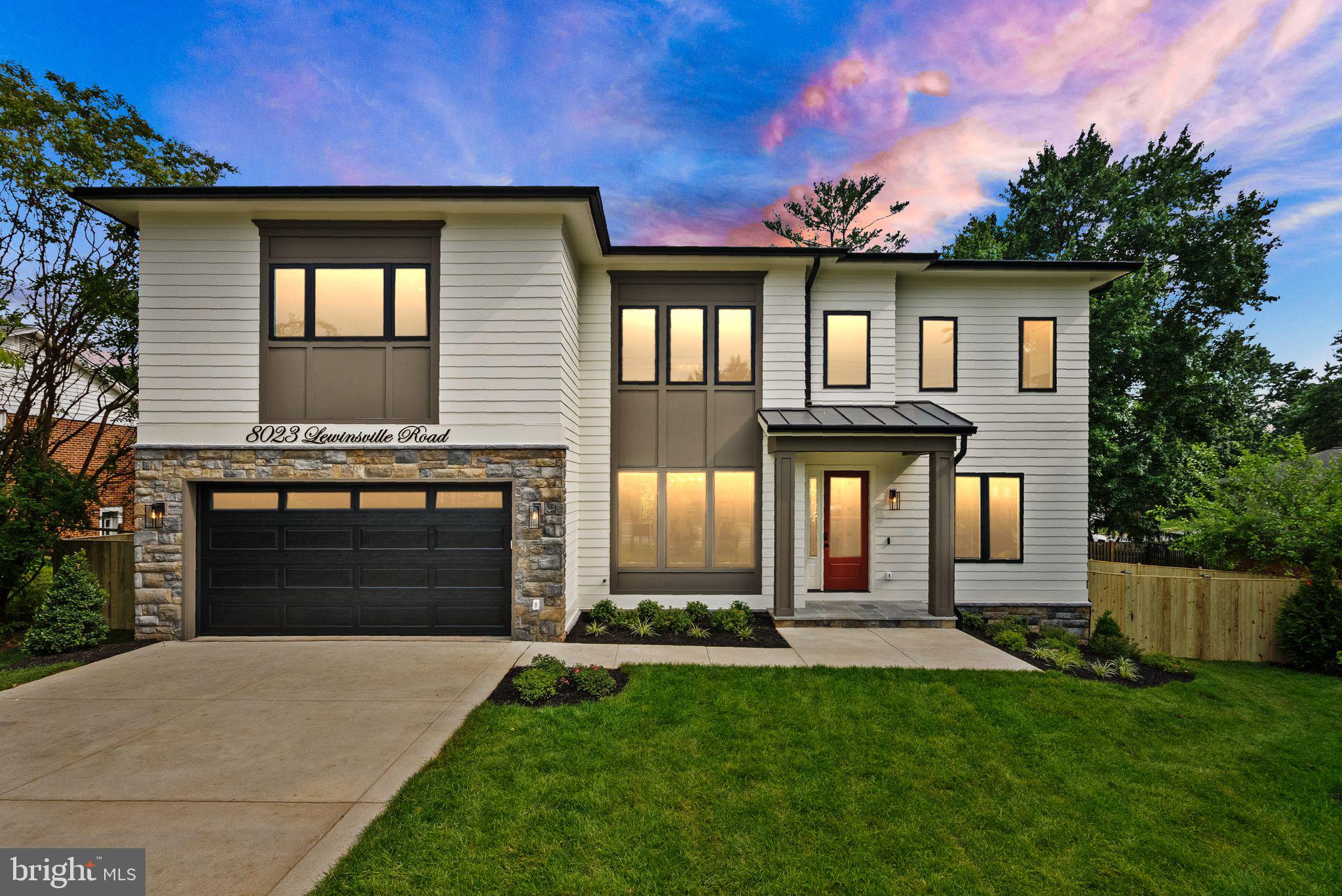 This newly constructed home offers over 7,350 sq ft of sophisticated total spaces on a northwest-facing 0.37 acre lot. This luxury residence offering six bedrooms, six full baths, and two half baths. Designed with elegance and functionality in mind, this brand-new home features an open floor plan, high-end finishes, and state-of-the-art conveniences. Throughout the home, 7 ½” European oak flooring spans all three levels, complemented by beautiful wood accent walls and sophisticated designer details. The main level boasts soaring 10-foot ceilings, while the upper and lower levels feature nine-foot ceilings, creating a spacious and inviting atmosphere. The heart of the home is a stunning chef’s kitchen, featuring a large quartz island, Jenn-Air 48” smart gas range, and 48" built-in refrigerator, custom cabinetry with lighting, kitchen floor lighting, and a walk-in butler’s pantry. It opens to a spacious family room with a sleek gas fireplace and a large separate breakfast nook. A formal dining room, main-level in-law suite with private bath, and thoughtful touches like an EV-ready two car garage and dog shower in the mudroom enhance everyday living. Step outside, to a spacious rear deck with stair lighting, providing the perfect setting for al fresco dining and entertaining. While a fenced-in backyard offers privacy and a secure space for children and pets. The upper level provides a serene retreat with four spacious bedrooms, each with its own ensuite bath, offering privacy and luxury. The owner’s suite is a true sanctuary, featuring heated bathroom floors, a sleek electric fireplace, an oversized 72-inch soaking tub, an indulgent two-person rain shower, and two large walk-in closets with custom-built closets. A large upstairs laundry room adds convenience. The lower level offers endless possibilities, including a wet bar with a wine cooler, a spacious family and media room with a second gas fireplace, and a dedicated exercise room. This level also includes a private guest bedroom with a full bath, plus an additional half bath, making it ideal for entertaining or extended stays. Located in the sought-after McLean Hamlet community, this home is surrounded by tree-lined streets and sidewalks in a peaceful, no-thru neighborhood. The McLean Hamlet Swim & Tennis Club offers optional membership with activities for all ages, including a swim team, dive team, tennis courts, social events, and kids’ camps. Nearby parks and recreation centers provide indoor pools, youth sports programs, and county classes. The location is exceptionally convenient, just two miles from the Silver Line Metro and Tysons Corner Center, with easy access to I-495, Route 7, and the Dulles Toll Road. This is a rare opportunity to own a brand-new luxury home in one of McLean’s most desirable neighborhoods. Schedule your private tour today.