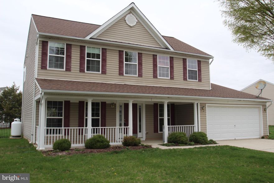 Great curb appeal!  Spacious 4 bedroom, 2 1/2 bath home with 2 car garage on a flat, fenced corner lot convenient to Route 301 and just 20 minutes from Middletown Delaware.  Also an easy commute to both Dover and Annapolis. New quality laminate flooring throughout the main level!  Great open floor plan flows from the covered front porch through the foyer, living room, dining room, spacious kitchen with 42" cabinets, island and pantry and open to sunroom and family room with gas fireplace. Primary suite with walk-in closet and full bath with double sinks, shower and jetted tub.  Recent updates include fresh paint '25, roof '21, laminate flooring '22, both HVAC units '23, counters '24, refrigerator and disposal '24 and dishwasher '25.  Nearby community pool available for a nominal fee, close to the Chester River, Millington Park and Cyprus Branch State Park offering picnic areas, trails for hiking, biking, and water activities. Hurry to schedule your private tour today!