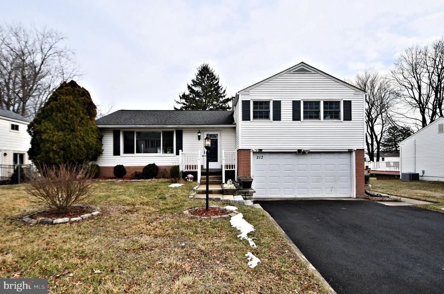 Bring your decorating ideas to this conveniently located single home on a quiet side street in Upper Gwynedd Township.  Shopping, dining, public transportation, parks, Merck, are all minutes away.  This home offers three ample bedrooms, hall bath on the upper level, and kitchen, dining and living room on the main level.  The dining room leads out to the deck and fenced rear yard for the safety of those precious to you. The yard is level and great for activities and the storage shed is great for those extra items. On the lower level a private side doors opens to a small den area, with a flue for a wood/pellet stove, laundry area and full bath with a stall shower,  and kitchenette, ideal for in-laws, adult child. Large 2 car garage with inside access offers shelter from the elements and peace of mind.