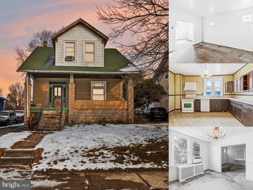 3-bedroom, 2-bath detached Colonial coming soon in Parkville, Baltimore. Built in 1923, this AS-IS renovation opportunity offers exceptional potential for buyers seeking a fixer-upper, rehab property, or value-add home in a well-established neighborhood. High ceilings and original stained glass windows showcase the home’s historic character, while the flexible layout allows for a complete re-imagination of the space. The upper level features three bedrooms and one full bath, the main level includes one full bath, and the unfinished basement offers a toilet/flush only, creating additional possibilities. Situated on an approximately 0.178-acre lot with both off-street and on-street parking, the property is close to local shops, dining, parks, and major commuter routes. Major renovation required.