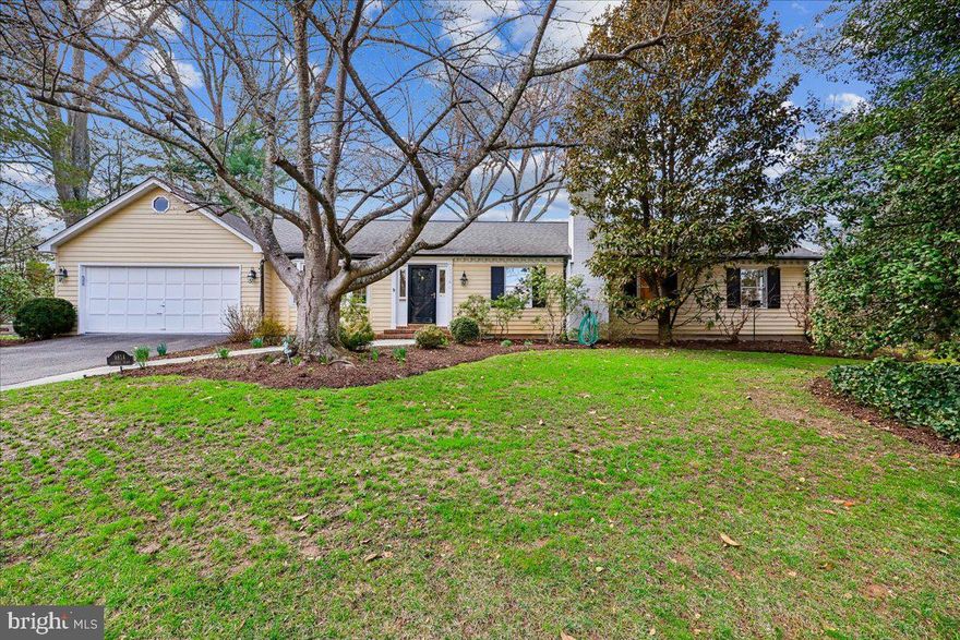Classic rambler on a prime corner lot in the sought-after Chevy Chase View community. Perfectly sited on a beautifully landscaped lot, this home offers exceptional curb appeal, with a welcoming paver walkway leading to the front door. 

Step inside to a spacious foyer with a coat closet and a gracious layout designed for comfortable living and easy entertaining. The formal dining room features a large bay window that fills the space with natural light. The updated kitchen is spacious and well-appointed, offering abundant cabinetry, a seated island, and a sunny eat-in area surrounded by floor-to-ceiling bay windows. 

The expansive great room is the heart of the home, showcasing vaulted ceilings, walls of windows, and a fireplace that create a light-filled, inviting atmosphere. With plenty of room for multiple seating areas, it is ideal for both everyday living and entertaining.

The main level includes a private primary suite with its own fireplace and updated en-suite bath, along with two additional bedrooms and an updated hall bath. A convenient interior entrance from the oversized two-car garage is located just off the kitchen, making unloading groceries effortless. 

Enjoy seamless indoor-outdoor living on the large screened-in porch overlooking the beautifully landscaped backyard.  

The fully finished lower level offers a full bath, spacious recreation room, a flexible bonus space ideal for an office, guest room, or gym, plus a utility room and an additional storage or workout space. 

A rare opportunity in Chevy Chase View, offering one-level living, generous space, thoughtful updates, and an exceptional corner lot.