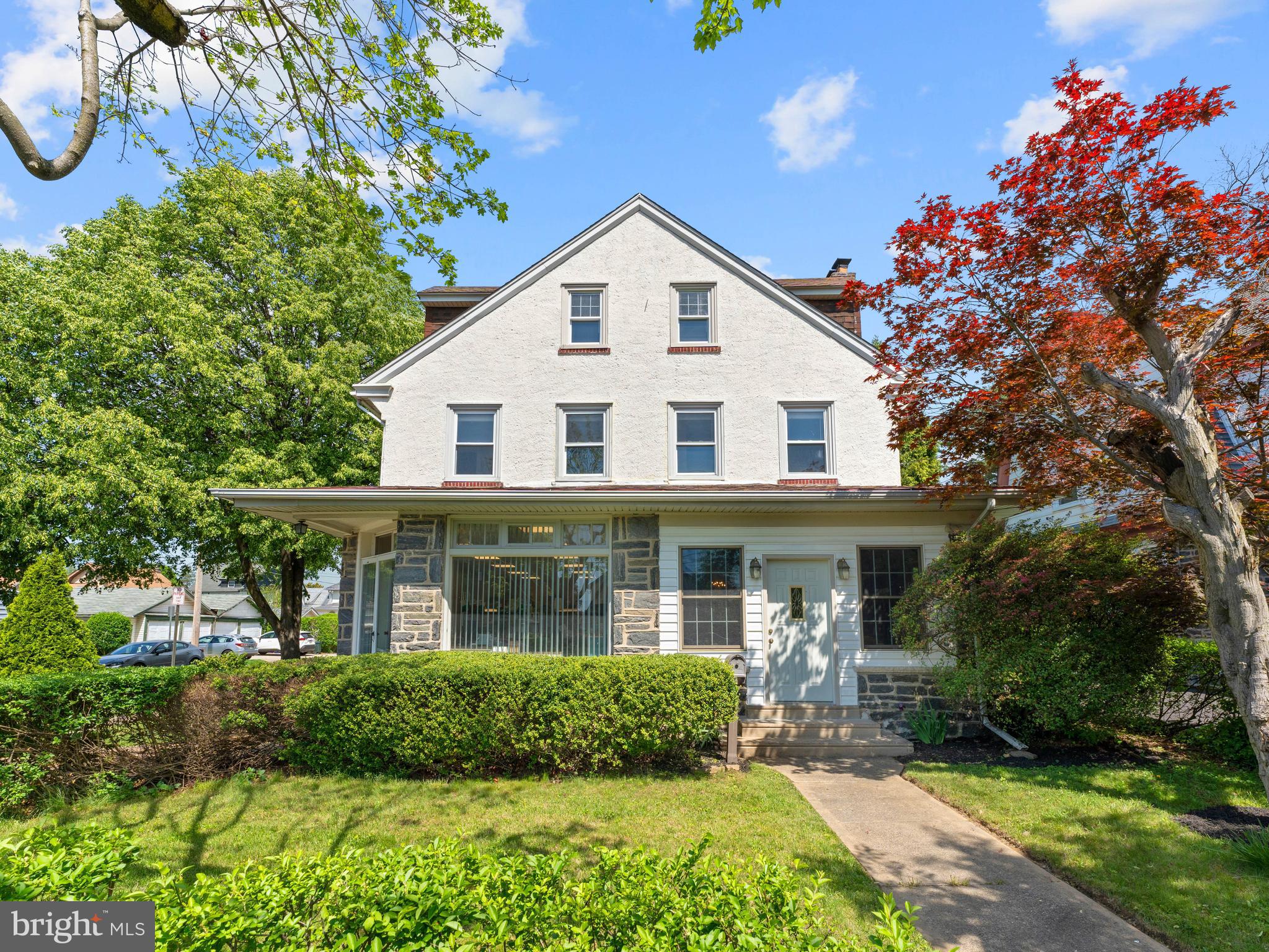 Attention Doctors, Accountants, Insurance Agents, Hair Dressers, and all other professionals! Live and Work, and furthermore Rent Out a portion of this mixed use property in the heart of Havertown. 5 Bedroom 3.2 Bath Dutch Colonial spanning around 4,000 sf on 3 floors, including a commercial space with its own powder room on the 1st floor, and a 1-bedroom apartment on the 3rd floor. The commercial space has been an owner-occupied dental lab for the last 30 years. Previousely it was used as a dry-cleaning drop shop one time and a hair studio another time. New owner can use it for any professional office or retail business or convert it to a sunroom/family room for additional living space. The 3rd floor apartment with a huge, bright living room, bedroom, kitchen with dining area and bathroom with separate heating/cooling system and exterior stairs used to be rented out. It can bring in around $1,200 per month. New owner can rent it out again for extra income, or use it as a master suite or an in-law suite. Other than the commercial space and the 3rd fl apt, it is a typical 4 bedroom 2.1 bath colonial home. First floor offers enclosed porch, living room, dining room, a spacious kitchen with granite counter top and breakfast area with door to backyard where 2-car detached garage sits, and a laundry room, a powder room and access to the commercial space. Second floor features 4 bedrooms and 2 full baths - one of the baths is a brand new. Hardwood floors throughout all 3 levels. Basement is partially finished - 200 sf that can be used for any purpose. A variety of vegitables are growing in the vegiable beds in the backyard. Very convenient location - walking distance to the elementary, middle, and high schools in all that high-rated Haverford Township School systems; and Brookline area restaurants and shops; and minutes to YMCA, Shopping Centers, Major Arteries (Rtes 3, 1, and 476); and of course close to the City.