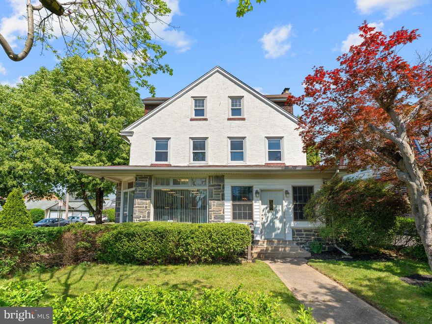 Attention Doctors, Accountants, Insurance Agents, Hair Dressers, and all other professionals! Live and Work, and furthermore Rent Out a portion of this mixed use property in the heart of Havertown. 5 Bedroom 3.2 Bath Dutch Colonial spanning around 4,000 sf on 3 floors, including a commercial space with its own powder room on the 1st floor, and a 1-bedroom apartment on the 3rd floor. The commercial space has been an owner-occupied dental lab for the last 30 years. Previousely it was used as a dry-cleaning drop shop one time and a hair studio another time. New owner can use it for any professional office or retail business or convert it to a sunroom/family room for additional living space. The 3rd floor apartment with a huge, bright living room, bedroom, kitchen with dining area and bathroom with separate heating/cooling system and exterior stairs used to be rented out. It can bring in around $1,200 per month. New owner can rent it out again for extra income, or use it as a master suite or an in-law suite. Other than the commercial space and the 3rd fl apt, it is a typical 4 bedroom 2.1 bath colonial home. First floor offers enclosed porch, living room, dining room, a spacious kitchen with granite counter top and breakfast area with door to backyard where 2-car detached garage sits, and a laundry room, a powder room and access to the commercial space. Second floor features 4 bedrooms and 2 full baths - one of the baths is a brand new. Hardwood floors throughout all 3 levels. Basement is partially finished - 200 sf that can be used for any purpose. A variety of vegitables are growing in the vegiable beds in the backyard. Very convenient location - walking distance to the elementary, middle, and high schools in all that high-rated Haverford Township School systems; and Brookline area  restaurants and shops; and minutes to YMCA, Shopping Centers, Major Arteries (Rtes 3, 1, and 476); and of course close to the City.