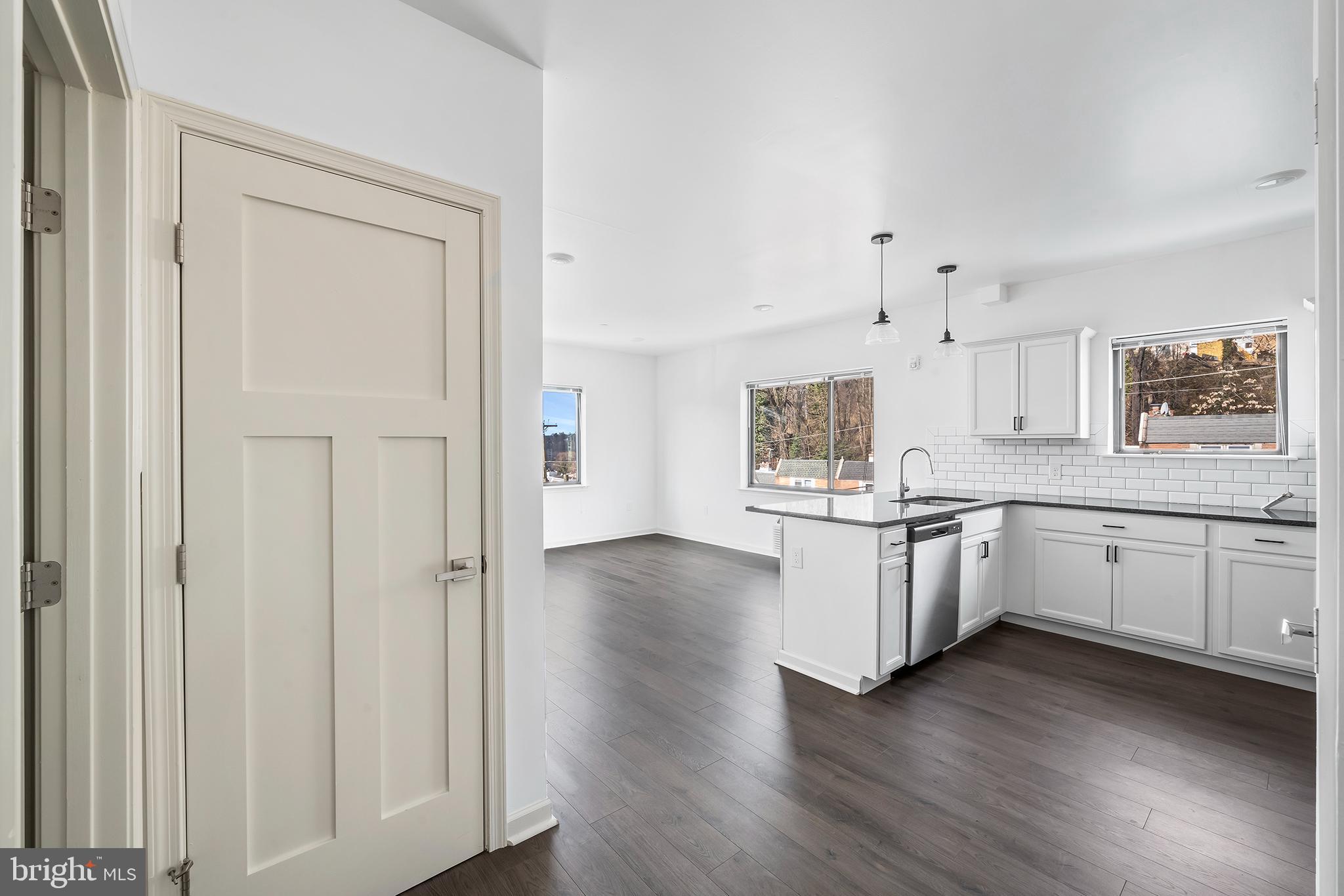 Located in the heart of the Wissahickon neighborhood of Philadelphia . All units have fresh white cabinets, white subway tile backsplash, quartz counters, and stainless steel appliances dishwasher, microwave, fridge, and oven/stove combo in the kitchen. Sleek wood floors throughout with large windows for natural light along with recessed lighting. Units also have an in-unit washer/dryer for added convenience! Central air/heating units in each room for utmost comfort! There's plenty more to see, so schedule your showing of this beautiful unit today! * Note: Photos are samples from various units in the building. Exact layout and finishes may differ.