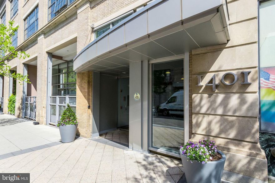 Experience the pinnacle of luxury city living in this unique, loft-style condominium located on coveted Church Street in DC's Logan Circle neighborhood. This entertainer's dream boasts an incredible 770 sq ft private terrace, truly a rare find and effectively doubles the living space. Three sets of French doors seamlessly connect the expansive great room to this phenomenal outdoor oasis, perfect for indoor-outdoor living. Inside, the open-concept loft features a spacious living, dining, and kitchen areas with custom built-ins and newly-installed floors, appliances, and countertops. The primary bedroom suite, overlooking the living area, includes a walk-in closet and an ensuite bath with a brand new double vanity. Tucked into the main living area is a custom trundle bed, providing an ideal separate space for overnight guests. Along with the second full bathroom, it adds versatility to the open-concept floor plan, creating multiple living areas. North-facing windows and French doors bathe the loft in natural light without the afternoon heat. The chef's kitchen is a culinary haven, featuring rich wood cabinetry, quartz countertops, stainless steel appliances, and a center island. A convenient walk-in closet and laundry area with a side-by-side washer/dryer complete the interior. This exceptional loft includes one secure garage parking spot, offering the ideal urban lifestyle without compromising space, style, or convenience. Amenities include a shared rooftop terrace with expansive city views and concierge/reception area for secure deliveries and guest access. Don't miss this opportunity to live in one of DC's most desirable neighborhoods!
*Sellers own adjoining unit #214 which is also for sale*