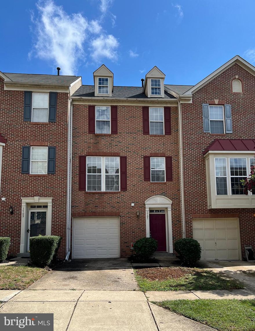 Charming Town Home in the well sought after Woodview Village in Bowie! New paint throughout and Flooring throughout, with a large kitchen space and eating area & sunroom/dining area that leads to a Walk-Out Deck. All NEW Appliances (Stainless Steel - Refrigerator, Stove/Oven, Dishwasher and Washer & Dryer). Finished family room/area on the first floor/entry level that walks out into the backyard. Convenient to plenty of shopping, restaurants, DC, Baltimore, Annapolis , BWI and all major highways (I95/495, Rt 202,  214 and 50). Qualifying criteria includes a minimum 600 credit score and minimum income of $101,500.00. All persons over the age of 18 must fill out an application. NO Smoking.