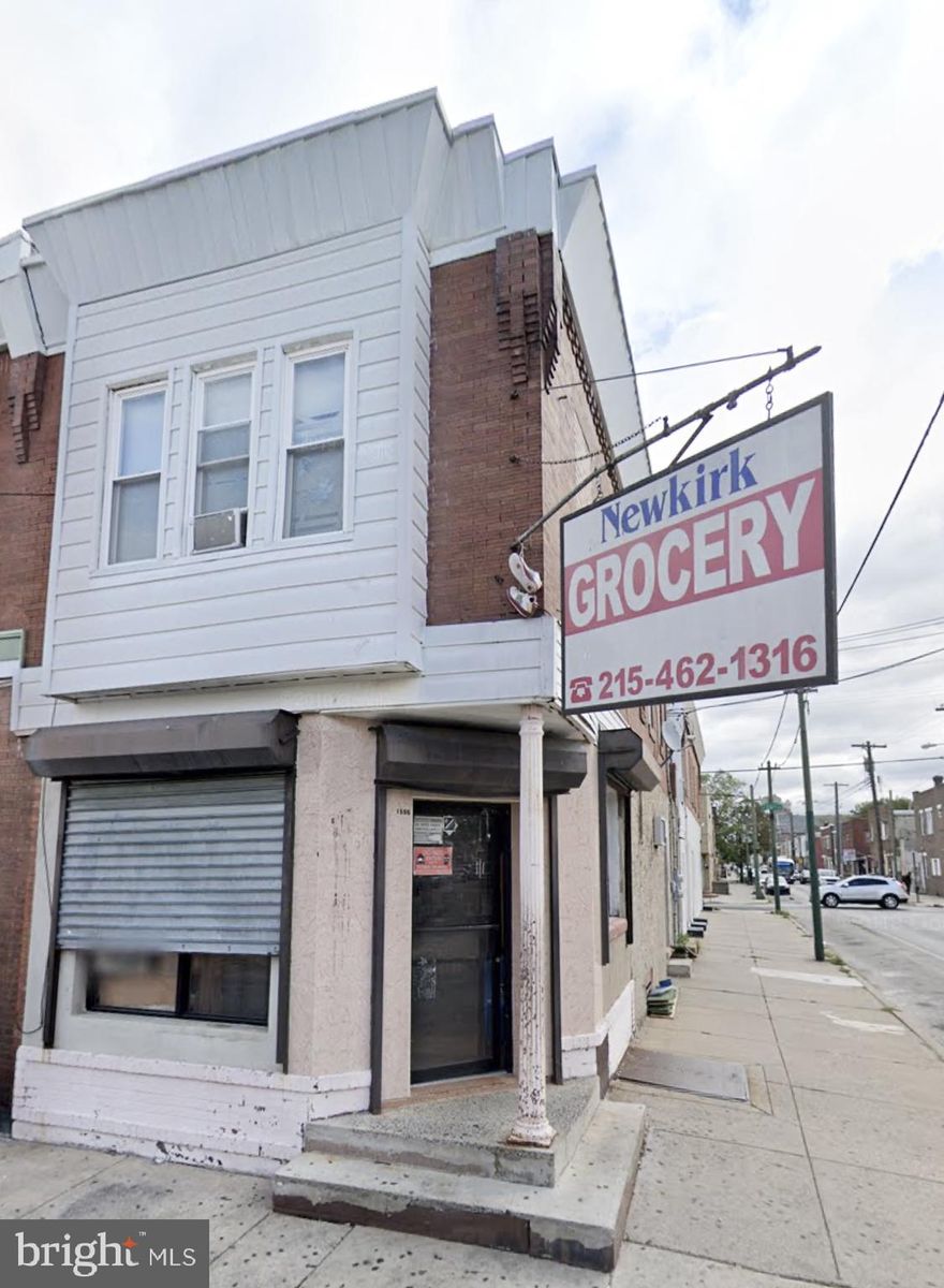 1555 S Newkirk Street, Philadelphia, PA 19146
An exceptional mixed-use corner property with established business included in the sale!
Located in the rapidly developing Grays Ferry neighborhood, this solid brick-masonry building offers both immediate income and long-term potential.

The first floor features a fully operating grocery/convenience store, with  business fixtures, and equipment included in the sale price — allowing for a seamless transition to the next owner or investor. The upper floor offers a spacious 3-bedroom, 1-bath apartment, perfect for owner-occupancy or additional rental income.

Zoned CMX-1, this property allows flexible use — commercial on the first floor and residential above. Corner visibility provides strong street exposure and foot traffic, ideal for a retail or food business. Conveniently located near major roads (I-76), Center City, and public transportation.

Whether you’re an investor seeking steady returns or an owner-operator looking to live and run your own business, this is a turnkey opportunity with solid cash flow and future upside.
                                                                                                                                     Sale includes: property + business + equipment.
Building size:  1,504 sq ft  Lot: 16 × 50 ft  Zoning: CMX-1