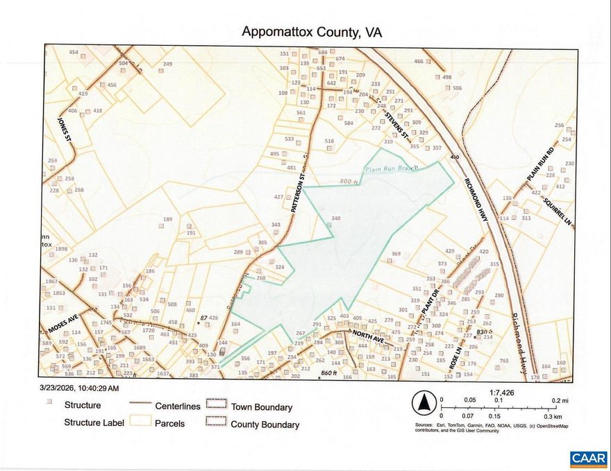 NR Appomattox   3.50 acres Single-Family Res Urban Town of Appomattox