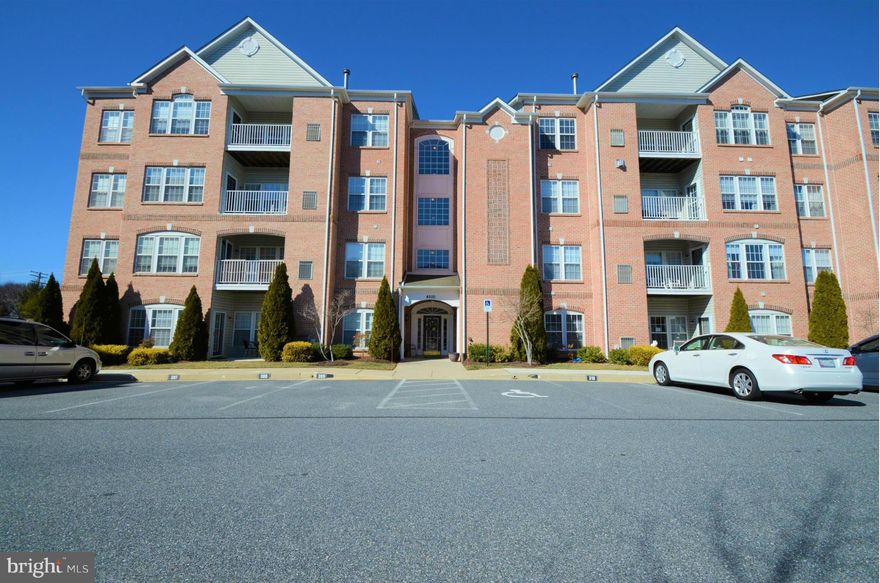 Immaculately maintained 2BR/2BA Condo at Perry Hall Farms with elevator access.  Features a beautiful updated kitchen with granite counter tops, tile back splash, and LR with gas fireplace and marble surround! The unit has a spacious  MBR w/ sitting room and full bath. Also includes 1 assigned parking space and washer/dryer, in unit.  Enjoy the ease of living at this turn key condo!