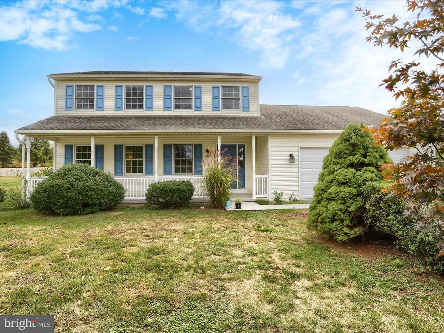 (Remarks are not AI-generated)
You can find this beautiful Colonial home in a quiet country setting on 1.21 acres.
The views are amazing from the full-length covered porch or the large Sunroom in the back.
The lot has rolling lawns and mature landscaping with underground piping for water access
to all parts of the property. A two-story Storage barn highlights the back corner lot and a large utility shed provides storage off the driveway.
The home has an open floor plan with 2,413 sq Ft of living space.

Remodeling Improvements-- September 2025--
Total Interior repainted.
 Vinyl plank flooring throughout the first floor and bedrooms 2 and 3.
  New appliances: stove, microwave.
  Two new bathroom commodes and new tub and shower fixtures.
  New double garage door with updated code entry and security camera.
  All window screens replaced.
  New kitchen table and chairs included,