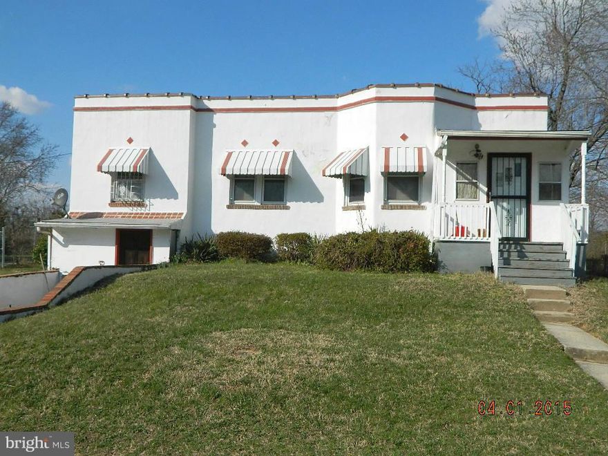 Huge price reduction $24,000!!!   2 bedroom 1.5 bath contemporary * Unfinished basement* Den/Office* Wall has been removed and converted to one large bedroom* Basement has mold * Suggest wearing a mask* Very large backyard * This home needs work * Sold strictly as-is. May not go FHA or VA. Cash or Conventional loans preferred* Buyer to pay all transfer & recordation fees. Not a Short Sale.