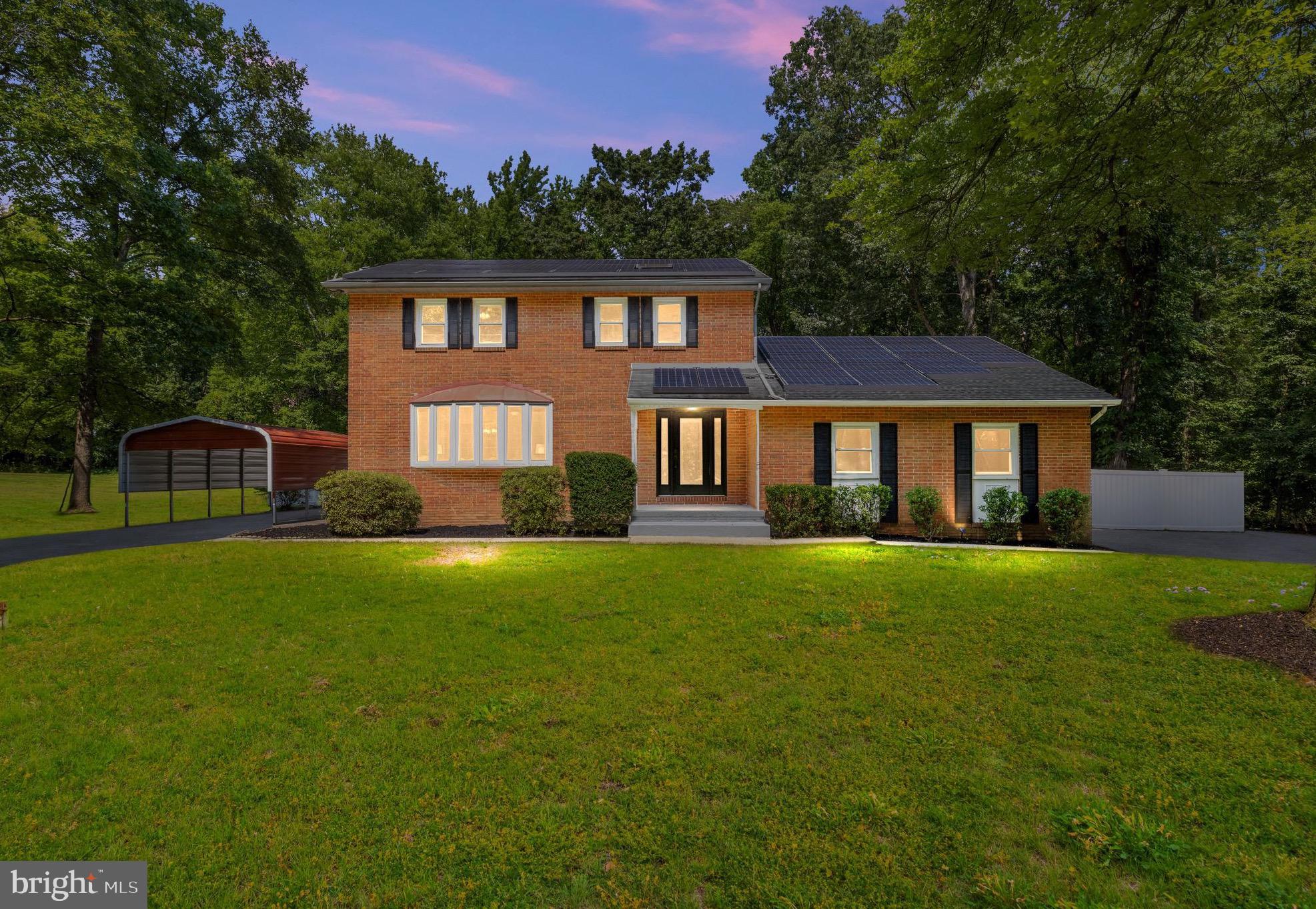 Gracious Colonial sited on lush 1 acre parcel. Stunning 2019 renovation - gorgeous kitchen - white shaker cabinets, quartz countertops with seating, steel appliance suite. Bay windows allow natural light to stream in. Crown moulding, high ceilings, millwork in dining area. Large living room AND family room - which has decorative fireplace, slider to patio. Powder room, convenient main level laundry room with door to backyard. Raised concrete patio leads to in ground swimming pool. Level yard, mature trees provide great shade. Ample room to roam - add a garden, fire pit, hot tub… your outdoor oasis awaits.
Upper level - primary en suite bedroom with walk in closet, new bathroom vanity. Three additional bedrooms share generous hall bath with double sinks, and storage galore. Laundry chute in one of the two hall closets.
Fully finished basement boasts high ceilings and natural light. Second decorative fireplace - space for home theater, gym, gaming area, flex space. Walkout stairs to backyard. Large storage room with rough in plumb for future additional bath.
Two driveways, one of which leads to an in-law / au pair suite - featuring both exterior and interior access. Additional living space with lovely conversion - includes full bath, nicely appointed kitchen with flex dining / living space, a bedroom or office, and a finished upper level. Separate climate control. Perfect as a home business, for long term guests, multi- generational living.
Since 2019 purchase, sellers have spent over $70,000 on additional updates and improvements, including (but not limited to): White vinyl fence circa 2020. All plumbing updated, and HWH replaced 2022-2023. July 2025: Upper level HVAC replaced (house is dual zone). Major tree work - removals, and limbing as recommended by local arborist. Newly finished basement - drywall, lights, and LVP flooring. Full interior professionally painted.
No HOA. Conveniences abound - near shopping, dining, commuter routes, NSA, Ft. Meade, BWI airport,. Central to Baltimore, DC, Annapolis. You live here.