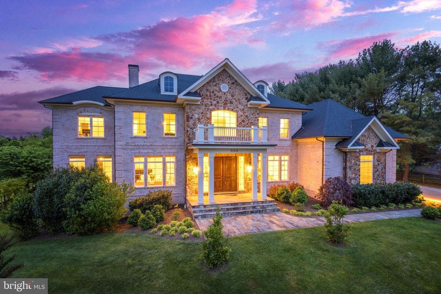 Exciting and rare opportunity to experience a custom built home in the heart of Great Falls. Situated on an acre of land, this impressive estate offers professionally landscaped grounds and a leveled backyard for the perfect indoor/outdoor lifestyle. The elegant interior features the highest standard of quality craftsmanship and finishes - enjoy a 21 ft 2-story grand foyer with 4 interior archways and panel columns, tray ceilings, hardwood floors, built-ins, extensive molding and trim, high-end appliances and more. The floor plan is thoughtfully laid out for elevated living and offers flexible spaces for formal and casual gatherings alike. Enjoy 10' high ceilings on the first floor, 9' ceilings on 2nd floor and lower level, 11' ceilings in family room with coffered ceilings, and 8' doors throughout the main level. The main level also features a dreamy conservatory, transom windows for plenty of natural light, and a chef's kitchen with a dishwasher, refrigerator, and gas range. 5 generous bedrooms upstairs include a luxurious primary suite with walk-in closets, a sitting area with a wet-bar and a steam shower for that spa-like experience. Oversized garage and a Carrier multi-zone HVAC system with built-in humidifier. Don't miss out!