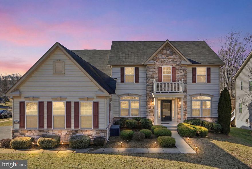 This is a VA assumable loan for VA purchasers at 2.75%. All other purchasers would be at the regular rate. Ask for more details. Nestled in the charming Linden Grove community, this exquisite Colonial-style residence offers a perfect blend of elegance and comfort. Newly painted and new carpet throughout. Built in 2014, this detached home boasts a stunning exterior of vinyl siding and stone, creating a warm and inviting curb appeal. The meticulously landscaped 0.25 acre lot provides ample space for outdoor gatherings, while the expansive deck invites you to enjoy serene evenings under the stars. Step inside to discover a generous 5,110 square feet of thoughtfully designed living space. The heart of the home features a gourmet kitchen equipped with high-end stainless steel appliances, including a double wall oven and built-in microwave, perfect for culinary enthusiasts. The main floor laundry adds convenience to your daily routine. The beautiful family room, complete with a charming fireplace, sets the stage for intimate gatherings or quiet evenings at home. With 5 bedrooms, three full bathrooms and one half-bath, this residence ensures comfort and privacy for all. The ample sized basement, with both interior and outside access and a theater room, offers endless possibilities for entertainment or relaxation. The oversized attached 3 car garage provides ample storage and parking for your convenience. Experience the exclusive lifestyle this home offers, where luxury meets functionality in every detail. Embrace the warmth and comfort of this exceptional property, designed for those who appreciate the finer things in life.