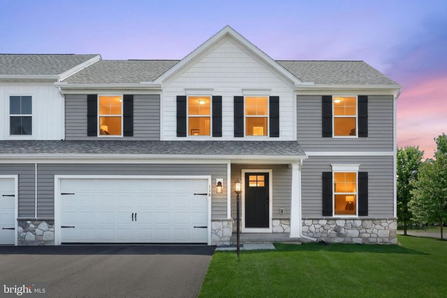 All Move‑In Ready and Quick Move‑In homes include $7,500 Flex Cash through May 31. Settlement by June 30, 2026 with preferred partners. See Agent for details.

MOVE IN READY!
Welcome home to the White Oak floorplan in Shady Lane Estates, a beautifully designed 2-story duplex offering over 2,100 sq. ft. of finished living space, plus a 553 sq. ft. finished daylight basement with a half bath—perfect for today’s flexible lifestyles. From the attractive stone and vinyl exterior to the welcoming front porch and 2-car garage with opener and keypad, this home blends curb appeal with everyday convenience.

Inside, the foyer opens to a versatile flex room or study with added door and recessed lighting, ideal for working from home or quiet retreat space. The open-concept main living area features a bright family room with transom windows and recessed lighting, flowing seamlessly into the upgraded kitchen. The alternate kitchen package includes upgraded cabinetry with hardware, granite countertops, tile backsplash, stainless steel appliances, a center island, added window, and additional recessed lighting—perfect for entertaining and everyday living.

Upstairs, the Primary Suite offers a comfortable retreat with a walk-in closet, double vanity, and private bath. Three additional bedrooms, an upgraded hall bath with window, and a convenient second-floor laundry complete the upper level.

The finished daylight basement adds valuable living space, featuring a half bath, media chase, and reinforced lighting, making it ideal for a recreation room, home gym, or guest space. Additional upgrades throughout the home include upgraded EVP, carpet, and vinyl flooring, upgraded plumbing and light fixtures, upgraded door hardware, a smart deadbolt, and a composite deck with steps to grade for outdoor enjoyment.

Backed by a 10-Year Builder Warranty, the White Oak delivers comfort, quality, and peace of mind in the desirable Shady Lane Estates community.

🖼️ Image reflects the actual home as built.

Subdivision assessment is pending; MLS reflects zero taxes. Final taxes will be determined based on the improved lot and dwelling assessment.