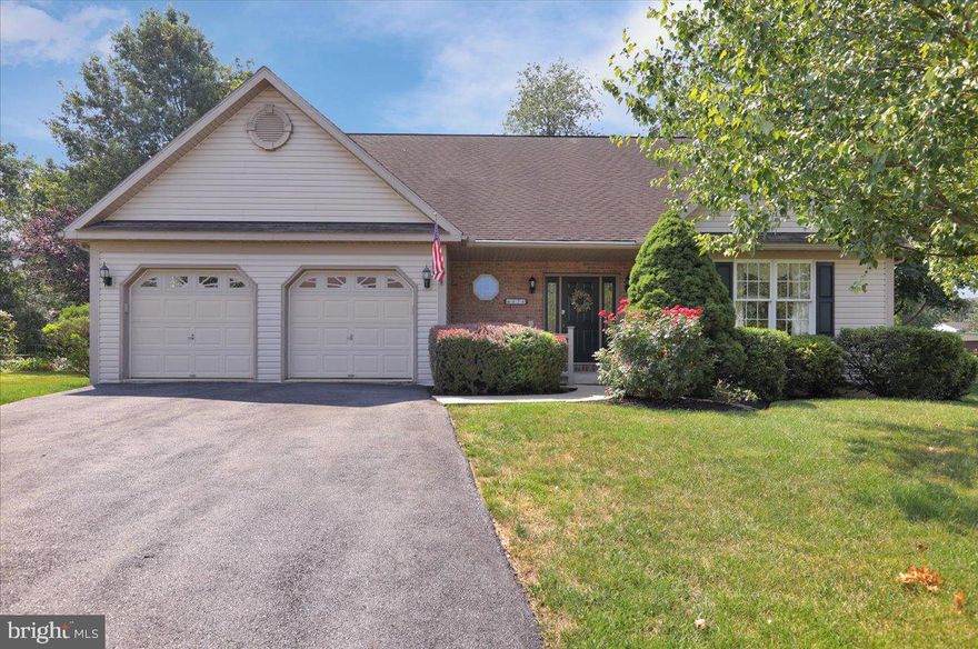 This lovely rancher located in the highly regarded Shadow Ridge community offers everything you need on one floor! Situated on over a third of an acre in Maidencreek Township - Fleetwood School District, this 3BR/2BA home has been well maintained by the original owner. When you enter through the front door you are greeted by a spacious tiled foyer, but not before you pass under the fantastic covered front porch. The living room is a large, open, and bright space with a cathedral ceiling and gas fireplace.  The spacious and well-appointed kitchen is equipped with a breakfast room, plenty of counter space, and access to the beautifully manicured back yard. The dining room offers plenty of room for entertaining. The generous sized, primary bedroom has a walk-in closet and large en-suite bathroom with a double vanity. There are two additional nice sized bedrooms, and another full bathroom. The basement is expansive and offers tons of potential for additional living space and storage galore! This home boasts economical gas heat and domestic hot water, central air, convenient first floor laundry, and a 2 car garage!  All of this in a tranquil location, but with the convenient proximity to shopping, restaurants, and nearby major transportation routes for an easy commute. **Highest and best offers due Sunday, July 21st by 6 PM**