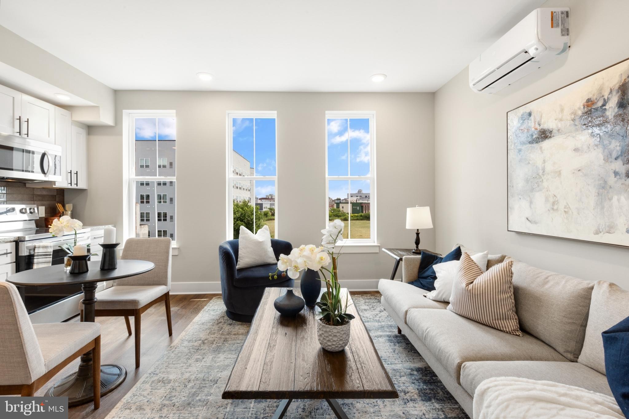 Available NOW | Leasing Special: 1 month FREE on a 13-month lease or 1.5 months FREE on 15-month lease! Gross rent is $1,495/month; net effective rent for a 13-month lease is $1,380/month & net effective rent for a 15-month lease is $1,346/month.
Welcome to Quaker City Flats, a new construction rental community in East Kensington offering 32 modern units designed for those who seek a contemporary, pet-friendly lifestyle. Each unit is a masterpiece, boasting open floor plans, wood floors, and large windows that flood the space with light. The kitchens are equipped with white shaker cabinets, stylish tile backsplashes, and top-of-the-line stainless steel appliances. Luxurious bathrooms feature granite-topped vanities and subway tiled bathtub/shower combos. Convenience is at your fingertips with mini-split A/C systems and in-unit laundry. Unit #506 is a 1 bed, 1 bath apartment on the fifth floor with beautiful finishes. Our professionally managed building offers amenities including a main lobby and secure package room to ensure peace of mind. An elevator and two stairwells ensure easy access throughout the building. The shared roof deck offers city views, creating an ideal space for relaxation and entertainment. Limited parking is available, with three dedicated spots at the rear of the building for an additional fee. Experience the thrill of modern luxury and convenience in the heart of urban living. Schedule a tour today to discover your new home at Quaker City Flats!
Please note: photos & video tour are from a similar unit within the building; exact layouts & finishes may vary.
Lease Terms:
Generally, first month, last month, and one month security deposit due at, or prior to, lease signing. Other terms may be required by Landlord. $55 application fee per applicant. Pets are conditional on owner's approval and may require an additional fee, if accepted. (Generally, $500/dog and $250/cat). 2 pet maximum allowance. Tenants responsible for: electricity, cable/internet, and a $35/month flat water fee. Off-street parking is available for an additional $395/month. Landlord Requirements: Applicants to make 3x the monthly rent in verifiable net income, credit history to be considered (i.e. no active collections), no evictions within the past 4 years, and must have a verifiable rental history with on-time rental payments. Exceptions to this criteria may exist under the law and will be considered.