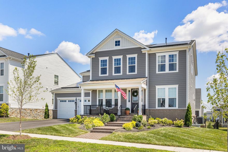 ** POPULAR MEADOWBROOK FARM ** HISTORIC OLD TOWN LEESBURG MINUTES AWAY ** This CUSTOMIZED  Belmont Craftsman home on a PREMIUM LOT will impress and make you feel at home from the minute you step inside  (5548 finished sq ft) ** The brick FRONT PORCH with recessed lights and wide brick steps and walkway is overlooking the community park with open green space ** An open concept MAIN LEVEL floor plan provides a large FOYER with custom ceiling lights and coat closet ** Formal LIVING ROOM with board & batten accent wall and custom chandelier (currently the music room) ** Formal DINING ROOM with board & batten accent wall, custom chandelier  and connecting  to the BUTLERS PANTRY with cabinets, back splash, bar sink and wallpaper accent wall (Rifle Paper Co) ** POWDER ROOM with pedestal sink, custom mirror and fixtures, pendant light and subway tiled walls ** Beautiful gourmet KITCHEN with top of the line soft close cabinets with custom hardware  ** Oversized ISLAND with Cafe dishwasher, farmhouse sink, built-in speakers with SONOS amplifier and custom pendant lights ** Stainless Steel Monogram hood-vent and gas cooking ** MORNING ROOM with custom trim accent walls provides the perfect spot for casual dining ** Gorgeous and highly desired  SPIKE PANTRY with cabinets, beverage fridge, floating shelves, stainless steel sink and custom pendant light ** Customized MUD ROOM with honey comb tiled floor and built-in cubbies with drawers ** DEN with built-in bookcase with cabinets and custom pocket door ** GARAGE access to two-car garage with ELFA storage shelves, SMART garage openers, EV charger, two power wall backup batteries, tool chest and storage cabinets * FAMILY ROOM off of the kitchen with contemporary gas fireplace, marble front mantel and mounted picture frame TV ** French door access to the TREX balcony for your organic vegetable and herbal garden, or your favorite spot for your morning coffee ** Extra wide staircase leading to the paver patio with landscaped leveled backyard, stone retaining wall and black decorative fence with two gates ** UPPER LEVEL hallway with stunning custom designer wallpaper (Gucci), linen closet and LAUNDRY ROOM with honey comb floor tile and high-end front load washer and dryer ** PRIMARY SUITE with double door entry,  custom tray ceiling molding  with modern ceiling fan, linen closet and two large walk-in closets ** SITTING ROOM with mounted picture frame TV ** ENSUITE PRIMARY BATH with separate sink vanities, freestanding soaking tub, large walk-in shower with bench and water closet ** 2ND BEDROOM SUITE with built-in bookcase with window seat and desk, ENSUITE BATH with sink vanity and walk-in shower * 3RD and 4TH BEDROOMS with closets and access to JACK & JILL BATHROOM with double sink vanity, separate tub/shower and toilet ** LOWER LEVEL with RECREATION ROOM with built-in entertainment center, 6 built-in speakers for the home theater ** GAME ROOM  with air-hockey  table and custom pendant light ** CLUB ROOM with Custom KITCHENETTE with cabinets, SMEG refrigerator, floating shelves, tiled backsplash, Corian sink and custom pendant lights ** 5TH and 6TH Bedrooms with closets ** 4TH and 5TH full bathrooms both with walk-in showers ** UTILITY ROOM/STORAGE space with mounted standard TV ** Under stairs STORAGE space ** WALK-UP to fenced backyard ** TESLA SOLAR PANELS ** SMART LOCK DOORS AND THERMOSTATS ** LUXURY LVP THROUGHOUT ** TOP OF THE LINE SOFT CLOSE CABINETS THROUGHOUT ** $440K+ IN BUILDER AND OWNER UPGRADES ** PLEASE SEE THE LIST OF ADDITIONAL CONVEYANCES UNDER THE DOCUMENTS TAB **DON'T MISS THIS ONE OF A KIND HIGH-END HOME **