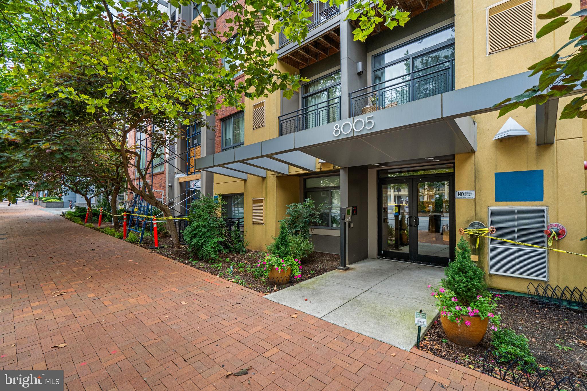 Stunning 1BD/1.5BA + Den in The Orion, Downtown Silver Spring! This spacious, light-filled unit features 9’ ceilings, hardwood floors throughout, and an open layout perfect for entertaining. The gourmet kitchen features granite counters, stainless steel appliances, a gas range, and ample cabinet and counter space. It also includes cozy living and dining areas, as well as a powder room for guests. The den is ideal as a home office or guest space, featuring a full-size in-unit washer and dryer for added convenience.
The Orion offers luxury amenities, including a fitness center, elegant lobby, glass-enclosed rooftop lounge with fireplace and TV, rooftop grill, and outdoor entertaining area with beautiful views. Pet-friendly building with bike racks and green elevators.
Unbeatable location! Steps to DC, less than a mile to the Silver Spring Metro, close to buses, and Capital Bikeshare. Walk to shops, restaurants, AFI, IMAX, Target, Giant, CVS, and more. Walk score of 92! Parking is available in the Galaxy garage ($150/month), with a transferable reserved space. Experience the best of city living with suburban comfort in this pristine, modern condo at The Orion!