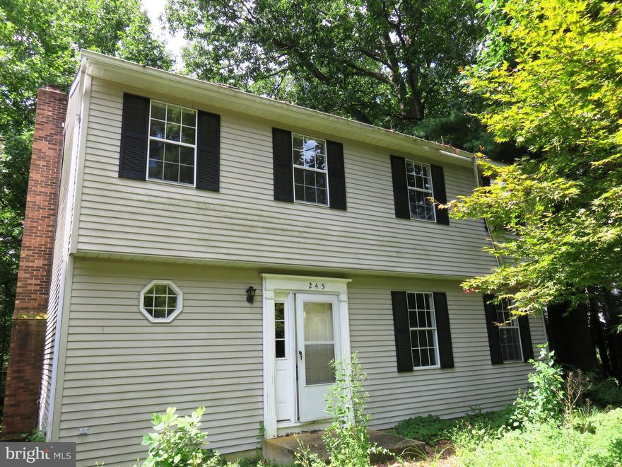 A GREAT OPPORTUNITY TO OWN WATERFRONT!  Colonial with 4 bedrooms, 2.5 baths, family room with fireplace leads to deck and views of Mill Creek.  Perfect for canoe / kayak.  STRICTLY AS-IS.  Great location and convenient to Annapolis, Baltimore and Washington, DC.