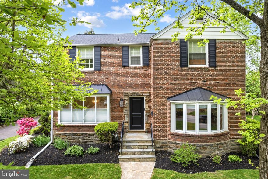 Nestled in the desirable Wyncote neighborhood, this stunning stone and brick residence offers the perfect balance of classic charm and modern convenience. Boasting 4 bedrooms, 2 full baths, and 2 half baths across 2,578 square feet, this home sits on a generous 0.33-acre lot, providing both space and comfort for everyday living and entertaining.

The thoughtfully redesigned kitchen is a true centerpiece, featuring sleek quartz countertops, stainless steel appliances, a stylish tile backsplash, updated flooring, and a charming breakfast nook perfect for casual dining. Just beyond, the spacious living room is filled with natural light from oversized front windows and anchored by a cozy wood-burning fireplace. A versatile first-floor office with custom built-ins and a closet offers the flexibility to serve as a fifth bedroom, with convenient access to the side deck for seamless indoor-outdoor living.

Upstairs, the primary suite provides a private retreat with two walk-in closets outfitted with built-ins and a beautifully updated en-suite bath, along with additional room for a sitting area or home office. The remaining bathrooms have all been tastefully renovated, while refinished original hardwood floors run throughout the home, preserving its timeless appeal.

Recent improvements add peace of mind, including a newer roof (2022), updated HVAC system (2020), upgraded windows, new interior doors, and a replaced exterior sewer line. The semi-finished basement expands the living space with a bar area, half bath, laundry, and ample storage.

Conveniently located near local parks, highly regarded schools, Arcadia University, and multiple regional rail lines, as well as the shops and dining of Keswick Village, this home delivers an exceptional lifestyle in one of Wyncote’s most sought-after settings.