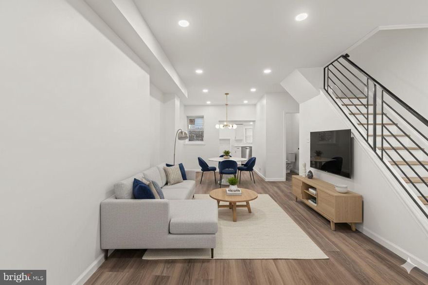 5411 Delancey Street is the kind of home that lets you skip the projects and get straight to living. The renovation has already been done—and done right—with a modern kitchen featuring quartz counters, stainless steel appliances, and clean, new classic shaker style cabinetry, espresso hardware, and clean subway tile backsplash that actually works for real life, not just photos.

The home offers efficient, year-round comfort thanks to a newer HVAC system, along with thoughtful updates throughout that give the space a fresh, cohesive feel. One standout feature you don’t see often in the area is a true first-floor bedroom—ideal for guests, multi-generational living.  To finish the main living level, a powder room is conveniently located for guests and visitors.  Walk out to the rear yard waiting for your personal attention to make it a summer haven for 3 season happenings. 

The upper floor features 2 spacious bedrooms and a full renovated hall bath.  Ample closet space exists in each bedroom.    The lower basement level is storage, utilities and laundry.  

Set on a quiet West Philadelphia Cobbs Creek area, this property makes sense whether you’re buying to live in or adding a low-maintenance asset to your portfolio. Solid upgrades, smart layout, and a location that continues to grow—this is a move-in-ready opportunity that checks the right boxes.  Convenient to shopping, public transportation, and major educational and medical institutions.   Some photos have been virtually staged and enhanced.