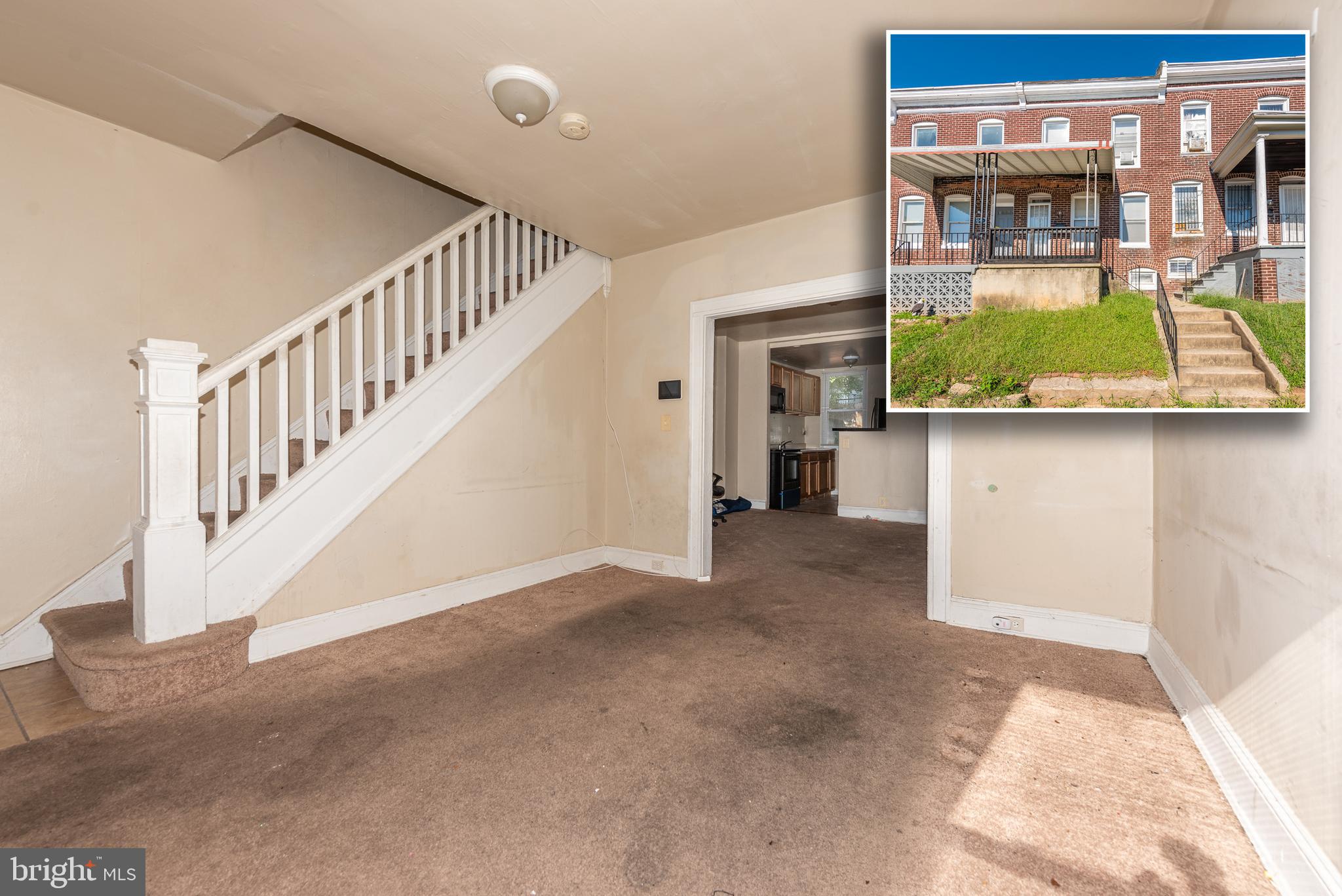 PRICED TO SELL! TURN KEY PORCH FRONT ROWHOME WITH LARGE ROOM SIZES! Main level with a spacious living room, separate dining room, and kitchen, upper level with 2 large bedrooms and 1 full bath, a full basement for storage, and a rear yard. Perfect opportunity for an investor looking to add to their rental portfolio. Sold As-Is! Property is part of a bankruptcy and will require third party approval.
This is a bankruptcy sale and the list price has been approved by the court.
List price is firm.