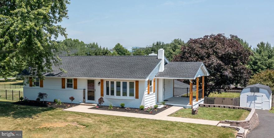 New Furnace was installed June 2024 ! You don't want to miss this meticulously redone rancher in Upper Perkiomen School District.  This investor and his professional crew do an unbelievable job!  This 4 bedroom, 2 full bath with 3 gathering room, that's right living room, family room and bonus room/work out room. Enter the front door into the original living room featuring hardwood flooring, a bay window and great natural lighting, then take a left down the hallway to 3 bedrooms all with hardwood flooring  ample closets and a remodeled hall bath with tub and shower, new double vanity, linen closet with laundry shoot, new toilet, etc.  Or walk straight through the kitchen to the an oversized extended dining room with bay window and stone accent wall. Take a minute to take in this gourmet full kitchen with everything for the amateur to professional chef  or baker, large island with electric, large double pantry next to coffee/wine station / desk, new granite counter tops through out with over 12' of work area on just both sides of the double stainless drop in sink. Brand new whirlpool, dishwasher, electric 5 burner glass top range with convection and air fryer feature, built in microwave, side by side refrigerator. Exterior door from kitchen to a covered patio for outdoor eating.    Travel down to the lower level to the family room with stone fireplace/wood insert, hardwood flooring, and exterior doors to driveway or yard. Hallway leads you to utility room and to workshop, or into the 4th bedroom  with  walk in closet and full bath with a soaking / jet tub, shower stall and new vanity, etc. There is also a full laundry room on this level and of course the bonus room for sports fans, home gym or extra entertaining.  Outside you will find a fenced in yard, a large carport that can be used for outdoor entertaining and an oversized shed.  All of this and a new roof 2024,  New Heater 2024, remodeled baths, almost everything upgraded!!!  Schedule you appointment today!