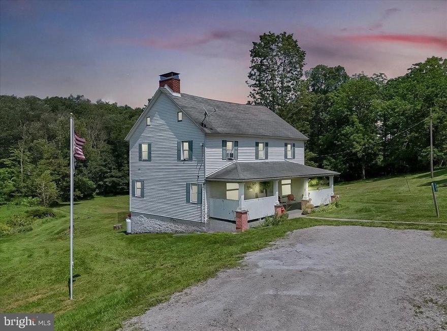 BACK ON MARKET — NO FAULT TO SELLERS! 
Picture yourself sipping coffee on the porch, watching your horses graze in the morning light. At 173 Anchorage Rd in Saylorsburg, that peaceful lifestyle can be yours. Set on just under 12 acres with Act 319 tax benefits and total taxes under $5,000/year, this charming 5BR, 2BA farmhouse blends space, history, and functionality. Dating back to the 1800s, the home’s character shines through details like custom shelving crafted from original farm wood and a vintage porcelain tub. Modern updates bring peace of mind with a new propane furnace, water heater, and well tank. The barn and outbuildings are new, and the septic system was just pumped. Perfect for horses or a hobby farm, the property includes a 4 stall barn, riding arena, spring-fed pond stocked with bass, and 40-year-old blueberry bushes that still produce each season. Inside, you’ll find spacious bedrooms, a flexible first-floor room ideal as an office or guest space, and a walk-up attic for storage or future expansion. A fenced 5-acre pasture across the road offers added space for animals or agriculture. Conveniently located near major highways, shopping, and Ross Township Park, this one-of-a-kind property offers privacy, charm, and a lifestyle that’s getting harder to find.