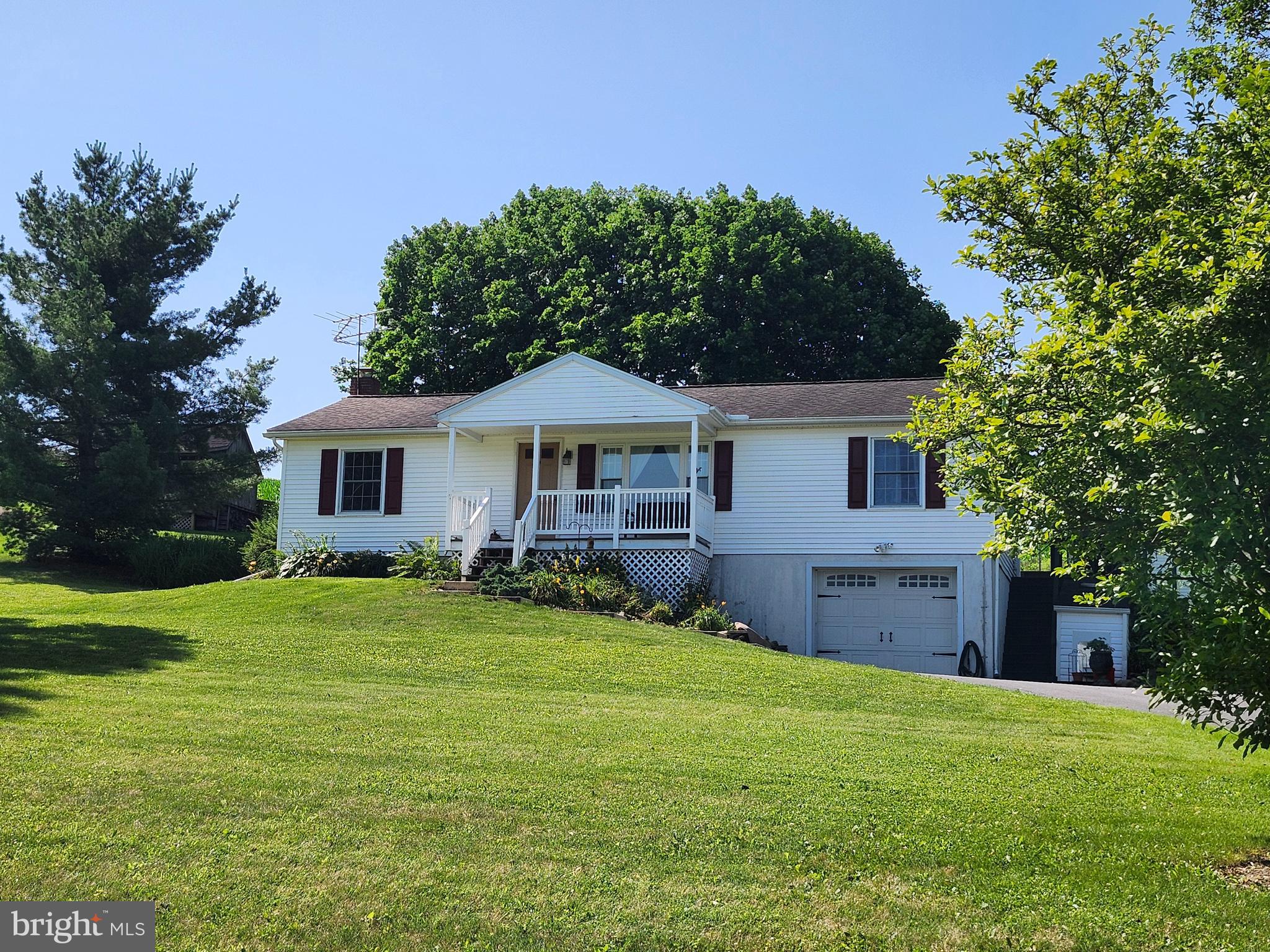 Location is ideal, You will love this detached home with plenty of updated features. Neat well kept property. Farm land views are stunning! Weaver precast basement wall foundation. Wonderful opportunity, with connection to so many major roads but in a rural setting . Nice oversized garage with ideal amount of living space. Home is well designed with a kitchen pantry, and plenty of closets. Roomy kitchen with plenty of cabinets, Large rear deck for grilling. well sized outdoor storage shed.
