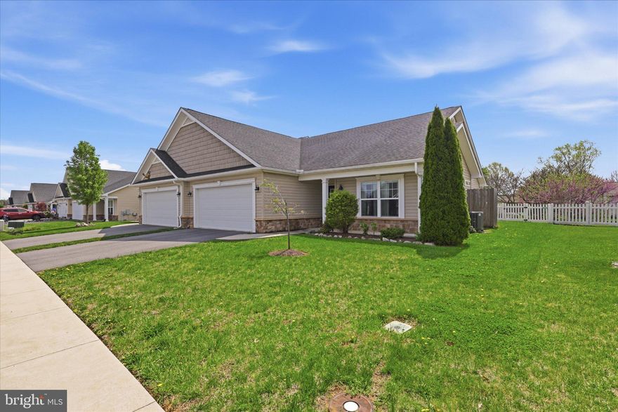 Nestled in the desirable Spring Mills community, this exquisite twin home offers a harmonious blend of luxury and comfort, perfect for those seeking an elevated lifestyle. Built in 2017, this ranch-style residence boasts 1,500 square feet of meticulously designed living space, showcasing an open floor plan that invites warmth and connection. Step inside to discover a welcoming family room that seamlessly flows into a gourmet kitchen, ideal for both casual gatherings and elegant entertaining. The kitchen is a chef's dream, featuring stainless steel appliances, a built-in microwave, and a spacious island that doubles as a breakfast bar. The pantry provides ample storage, ensuring that everything you need is at your fingertips. Enjoy delightful meals in the dedicated dining area or the cozy breakfast nook, bathed in natural light from energy-efficient, double-pane windows. The home features two generously sized bedrooms, including a luxurious master suite complete with a walk-in closet and a spa-like bathroom featuring a walk-in shower. Thoughtful touches throughout the home include ceiling fans for comfort, an air filter system for enhanced indoor air quality, and tasteful window treatments that add a touch of elegance. Outside, the property is equally impressive. The enclosed porch offers a serene space to unwind, while the beautifully maintained sidewalks invite leisurely strolls through the community. Enjoy access to a range of amenities, including outdoor pickleball and tennis courts, a refreshing community pool, and well-kept common grounds perfect for picnics and play. The attached two-car garage and concrete driveway provide ample parking, while the main floor laundry adds convenience to your daily routine. With a fireplace featuring glass doors and a mantel, cozy evenings at home are guaranteed, creating a perfect ambiance for relaxation. This home is not just a residence; it's a lifestyle. Experience the joys of community living with easy access to jogging paths, playgrounds, and a vibrant neighborhood atmosphere. With its excellent condition and high-end features, this property is a true gem waiting to be cherished. Embrace the opportunity to make this luxurious haven your own, where every detail has been thoughtfully curated for your comfort and enjoyment.