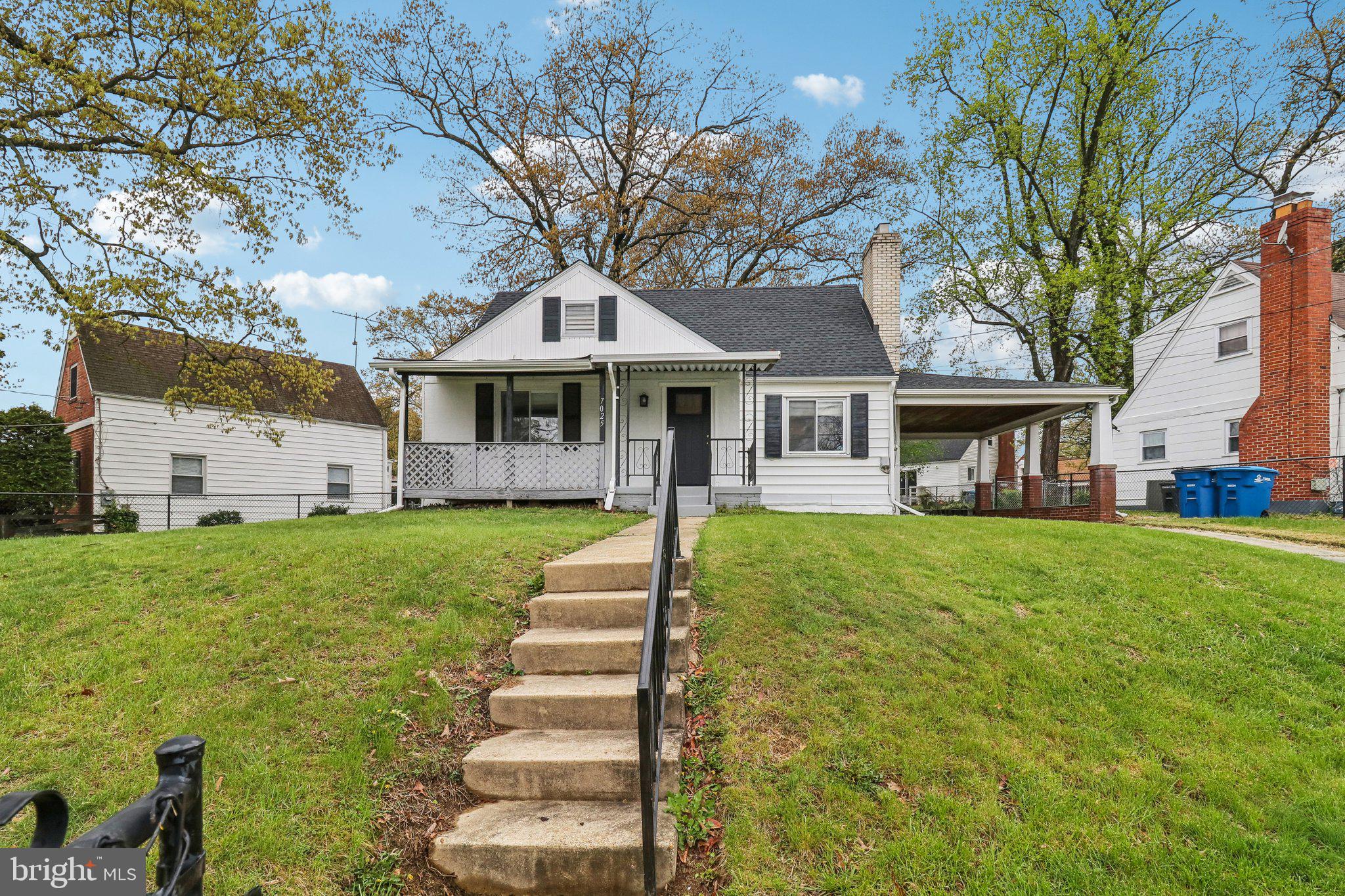 This District Heights charmer is full of warmth, character, and updates you’ll love. Set on a fenced corner lot, this classic Cape Cod features 3 bedrooms, 2 full baths, and beautiful hardwood floors throughout the main level. The cozy living room with a fireplace flows into a separate dining room and an updated kitchen with a breakfast bar—plus there’s a bright, airy family room right off the kitchen.
Enjoy your morning coffee on the covered front porch or unwind on the quiet back deck. With two driveways, a carport, and major systems (roof, HVAC, water heater) all less than 4 years old, this home is move-in ready. Easy access to 495, the Suitland Federal Complex, Metro, and downtown DC make it a great spot for commuting, too. Come see it for yourself!