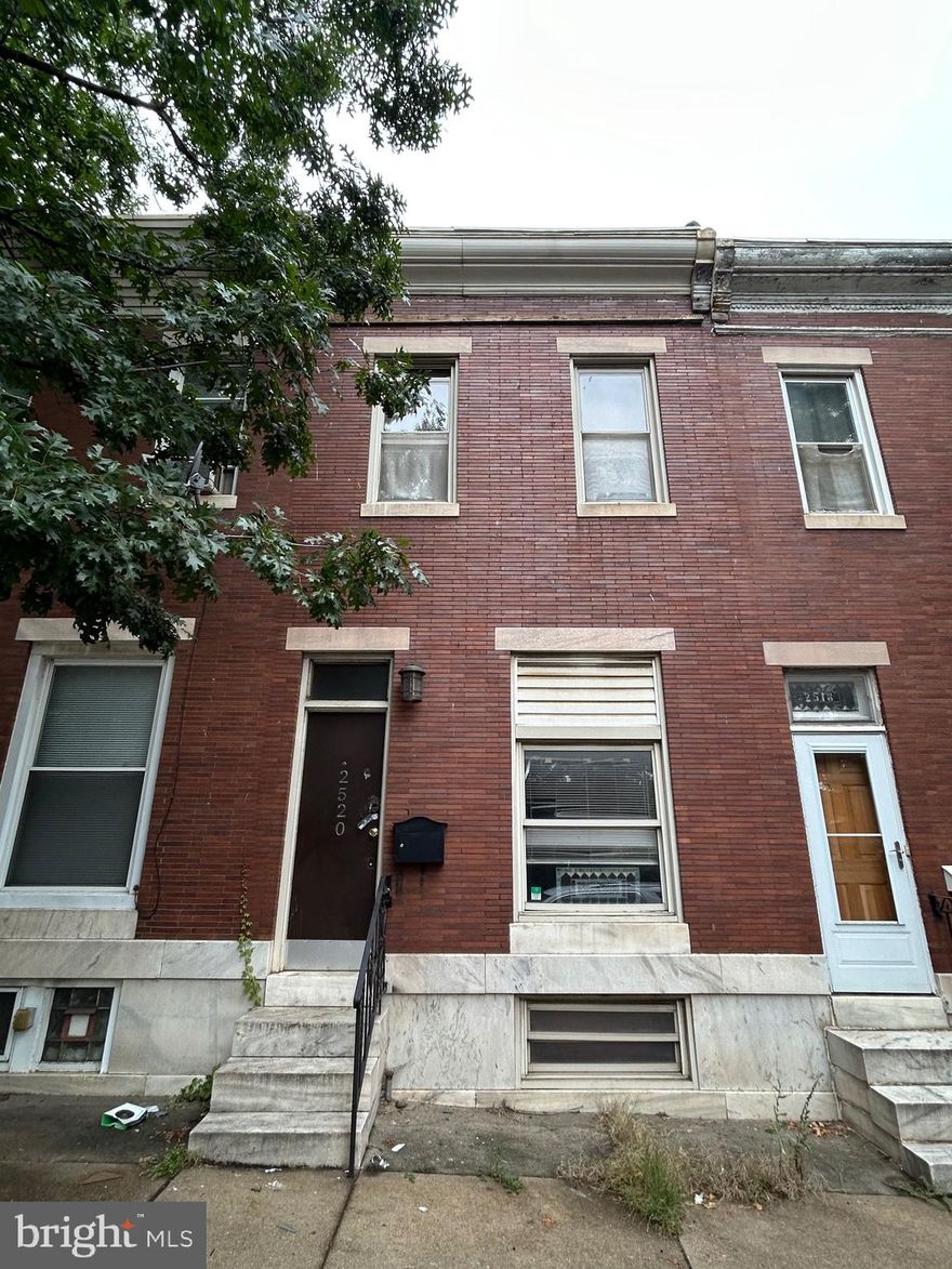 Welcome to this fantastic rehab property located in the heart of Baltimore. With 2 oversized bedrooms, this property offers an excellent opportunity for investors seeking high returns or potential rental income. The spacious layout provides ample room for tenants or future homeowners to create a comfortable living space. The property's convenient location ensures a steady demand from tenants, making it an attractive investment option. Go check it out today before it's gone! **SOLD STRICTLY AS-IS. CASH OR HARD MONEY ONLY**. SELLERS STRONGLY RECOMMEND USING NEW WORLD TITLE OR ONE OF THE TITLE COMPANIES LISTED IN THE SELLER ADDENDUM.