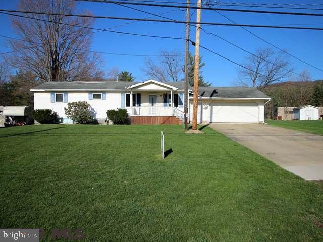 Ranch Modular Home with 2 Bedrooms and 2 Full Baths with a mostly finished full basement for expansion and additional living space. Near the Wellsboro Area High School and across the street from God's Family Fellowship Church. Flat yard, Storage Shed, and 2 Stall Attached Garage. Contact listing agent for additional information or to schedule a showing. Home needs some TLC. Refer to Property Condition Report and the Property Listing Disclosure in HudHomeStore.com for potential disclosure items. All bids submitted at HudHomeStore.com. Case #441-836391. Additional fees may apply. Buyer pays full transfer tax & for Deed Prep. Being offered AS-IS with no warranties expressed or implied.