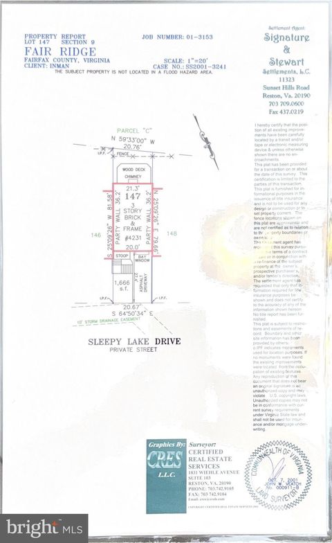 4231 SLEEPY LAKE DRIVE FAIRFAX VA 22033