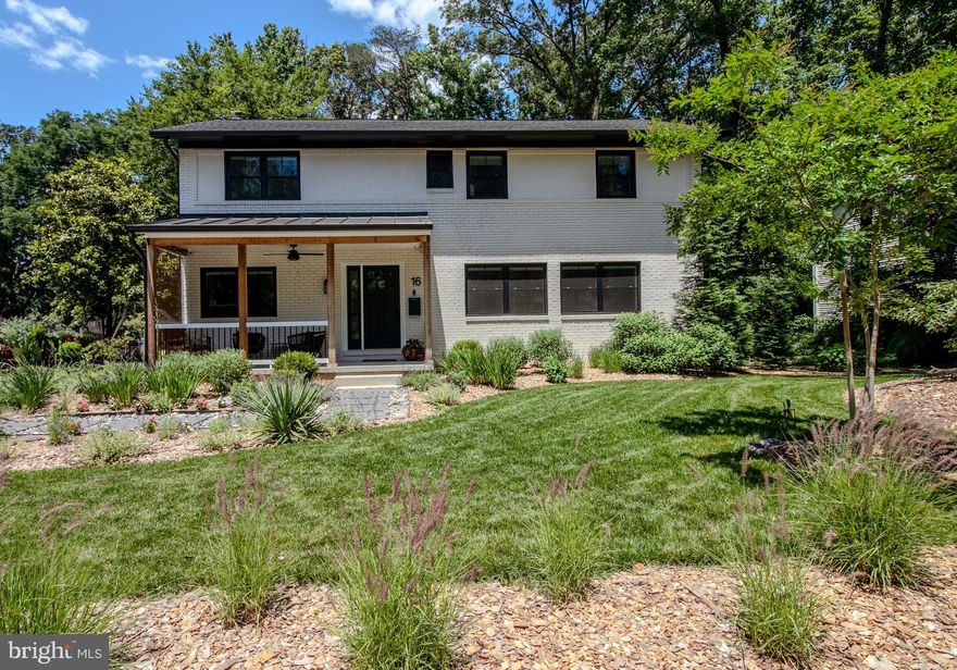 PRICE REDUCTION!!! This breathtaking home is ideal for the discerning buyer that has longed to live in Historic Old Greenbelt.  Recognized as "One of 10 Towns That Changed America", this one of a kind home is in close proximity  to not only Buddy Attic Lake Park, but also a short distance from The Firefly Sanctuary,  A cooperative owned grocery store,  The Greenbelt Cinema, Indoor/outdoor pool and fitness center, a thriving community center with artist space, family owned restaurants,  athletic fields,  and numerous community clubs!  The home was fully reimagined by the owners in 2021 from top to bottom. Everything was thought of, an incredible 3 story addition, all new energy efficient windows, covered Cedar porch, large Trex deck, new electrical wiring, warrantied 50-year roof, HVAC, AC, tankless hot water, plumbing, LED lighting, and hardwood flooring. The wow factor presents the minute you walk up the entryway taking in the professional landscaping surrounding the home. The impeccable design and attention to detail shows in every room from high-end finishes to functional flow and layout. The open concept main level offers acacia wood flooring, a large dining area with custom lighting, a reading nook, spacious kitchen with a showstopper island that seats five, under cabinet lighting, coffee bar, built in beverage refrigeration and recessed lighting. The living room addition boasts a beautiful custom set gas fireplace, a private wooded view and patio exiting to a large 20x20 composite deck. Also on the main level, is a spacious home office, mud room with storage, herringbone black marble tile, a half bath and laundry room with ample counter space for folding. The upper level offers 5 bedrooms and three full baths! The main hall bath is equipped with dual sinks and oversized shower and keeping with the masterful design of the home, a stunning primary suite is located at the back of the house for privacy. Vaulted ceilings, a custom feature wall, and a secondary closet lead you into the primary bath. Once inside, you will feel as though you've entered a high-end day-spa with double shower, dual rainfall and custom water jetting, LED lighting, glass doors and Bluetooth sound. Dual sinks, beautiful tile work and a huge walk-in closet with custom built-ins add to the luxe feel. The lower level adds a gigantic recreation room, home gym, full bath and home bar with built in refrigerator, storage, seating and a second fireplace. Mechanical upgrades include two gas fired tankless water heating systems, two high-efficiency furnaces and AC units, dual-zone NEST thermostats, high-efficiency DC ceiling fans in every room for reduced energy usage and motion activated light switches and exhaust fans in high traffic areas throughout the home. The exterior of the home offers a quiet sanctuary with oversized deck, beautiful lawn and a thoughtfully designed fire pit area. Security lighting has been installed at all points of entry and professionally buried 4" PVC downspout drainage system takes all run-off away from the foundation for proper drainage along the property edge. An active 4K PoE camera system covers exterior and interior zones of the home providing remote access and peace of mind. Conveying with the home are the construction-ready architectural plans for a two-story garage w/EV charging station, bike storage, walk up attic, and workshop. This design was performed by a renowned local architect with Historic yet thoughtful “green design” throughout; architectural work valued over $10,000. The home has also been professionally surveyed for construction of the garage and permitting requirements and will also convey to buyers. The owners didn’t miss a single detail in creating a modern, functional, energy efficient and beautiful home on every level! You will NOT find another home like this that offers modern luxury and everything Historic Greenbelt has to offer! This home truly is like no other!